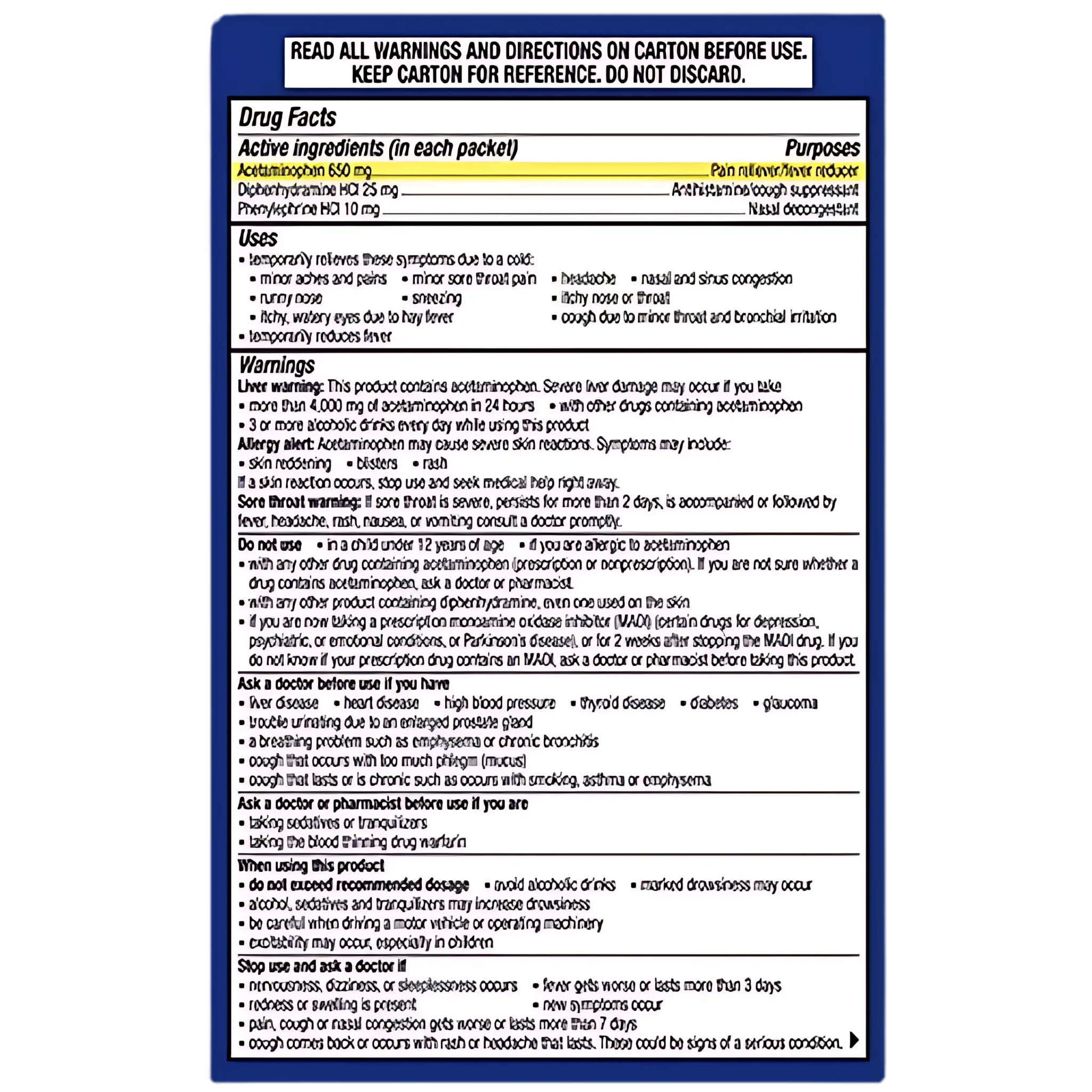 Theraflu Nighttime Severe Cold and Cough Medicine, 6 Ct. - Pharmaful