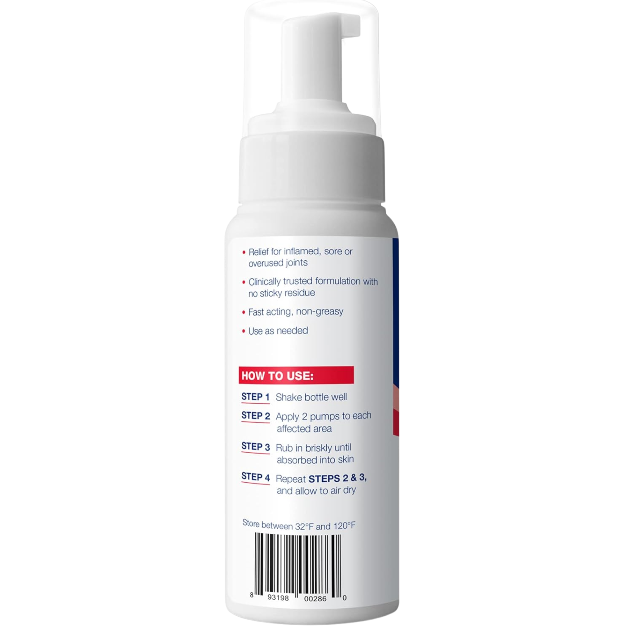 Theraworx, Fast-Acting Joint Relief Foam, Joint Discomfort and Inflammation Support with Soothing Application, 7.1 oz