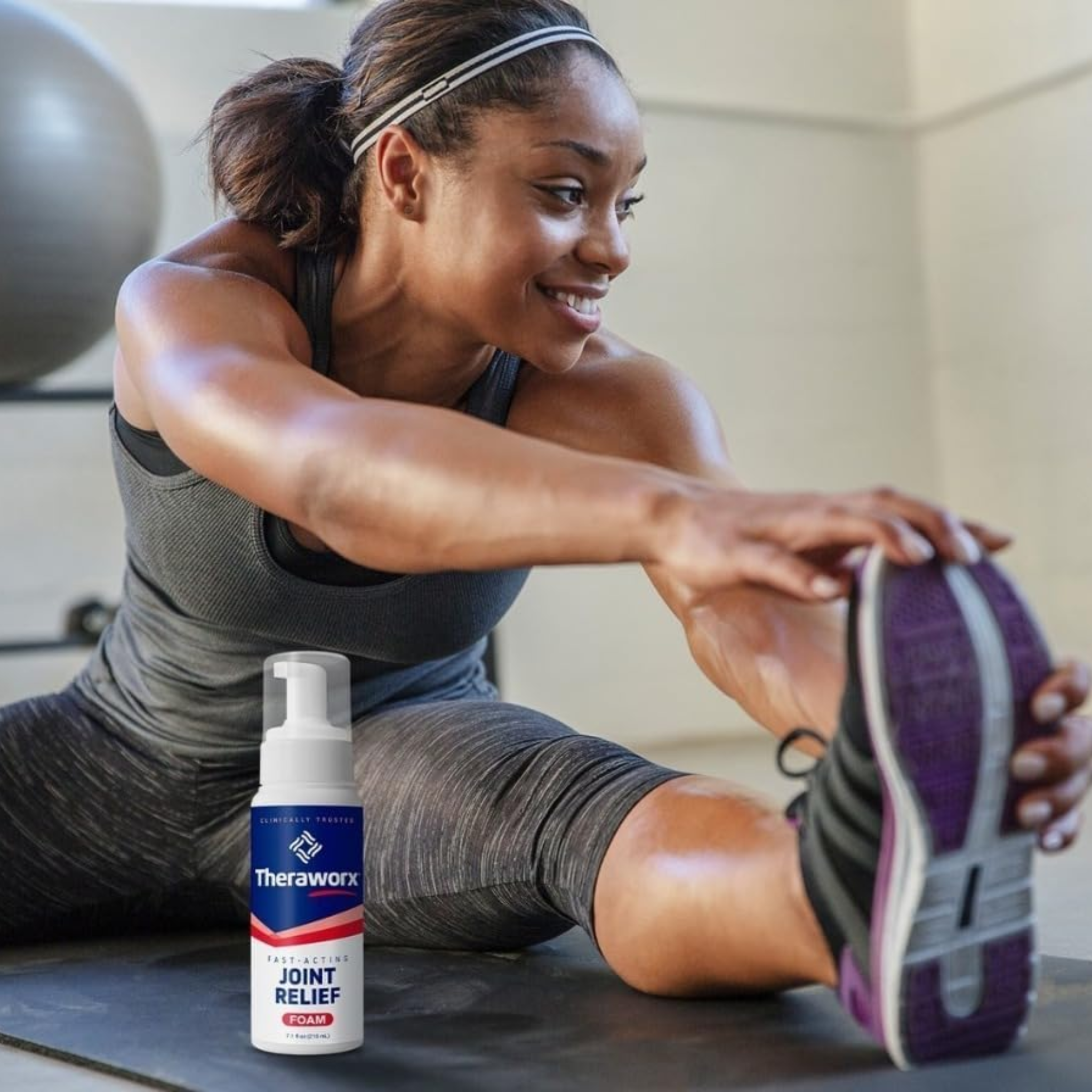 Theraworx, Fast-Acting Joint Relief Foam, Joint Discomfort and Inflammation Support with Soothing Application, 7.1 oz