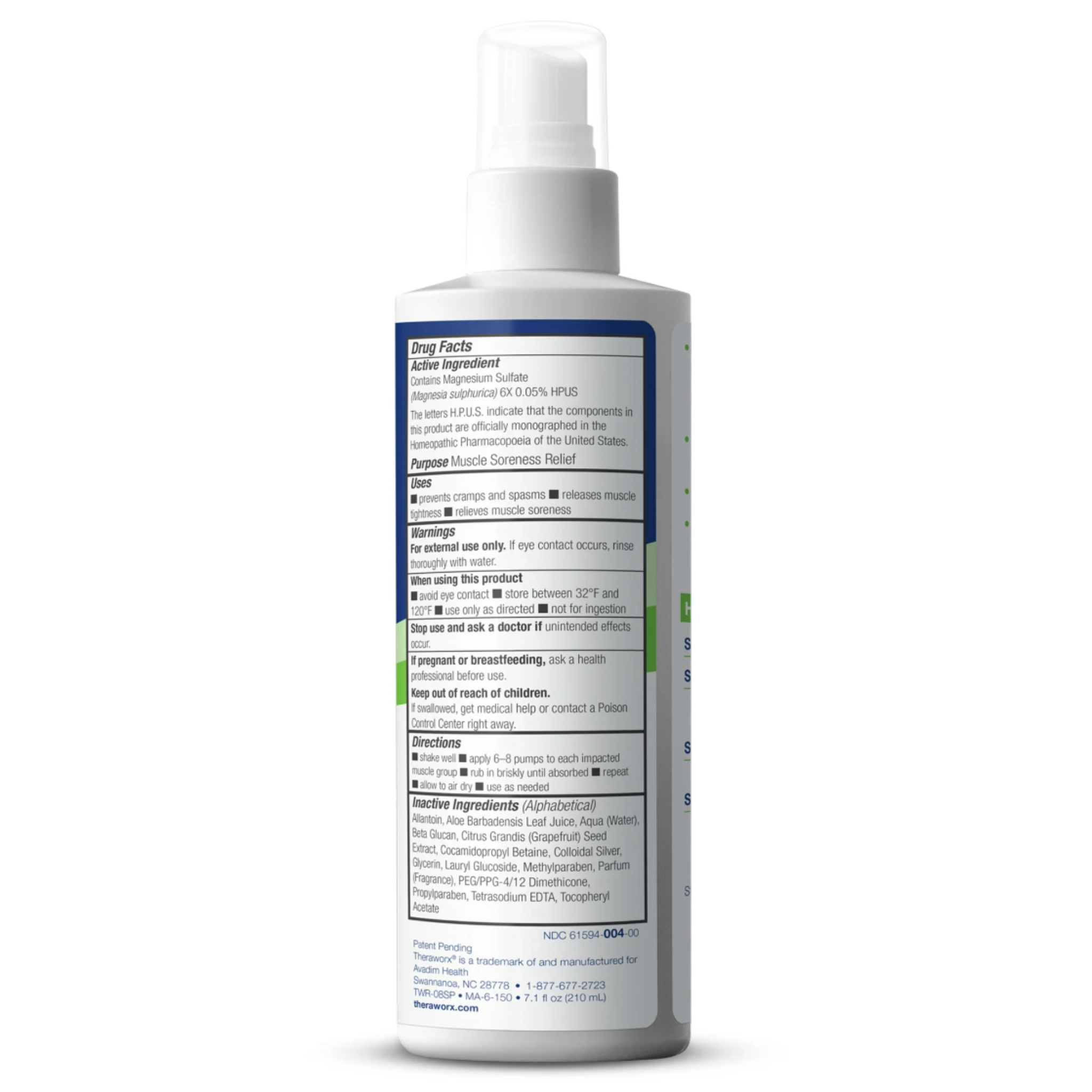 Theraworx for Muscle Cramps Foam, for Muscle Spasms, Cramps, and Muscle soreness, 7.1 oz