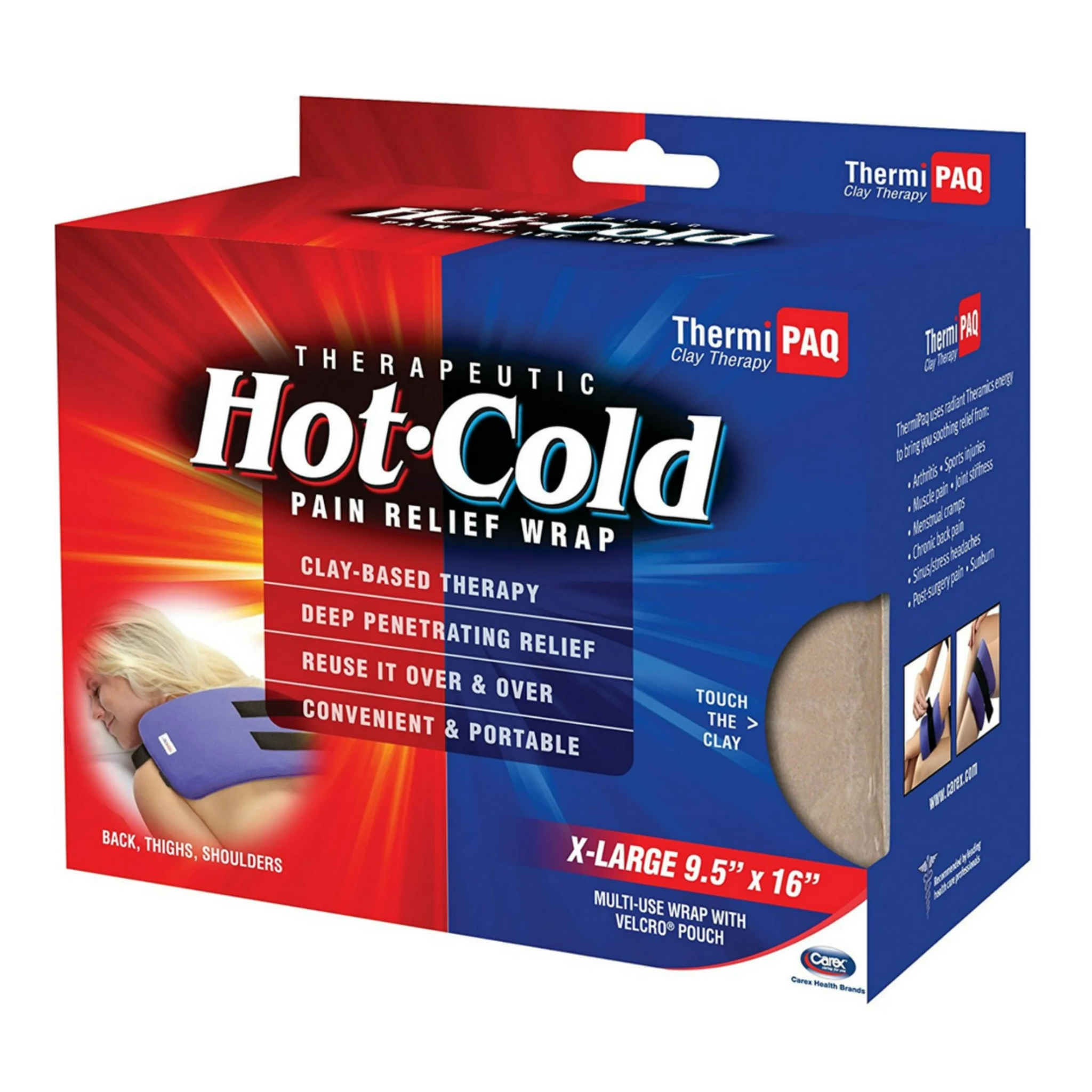 ThermiPaq, Hot & Cold Pain Relief Wrap, X-Large, Reusable Therapeutic Support
