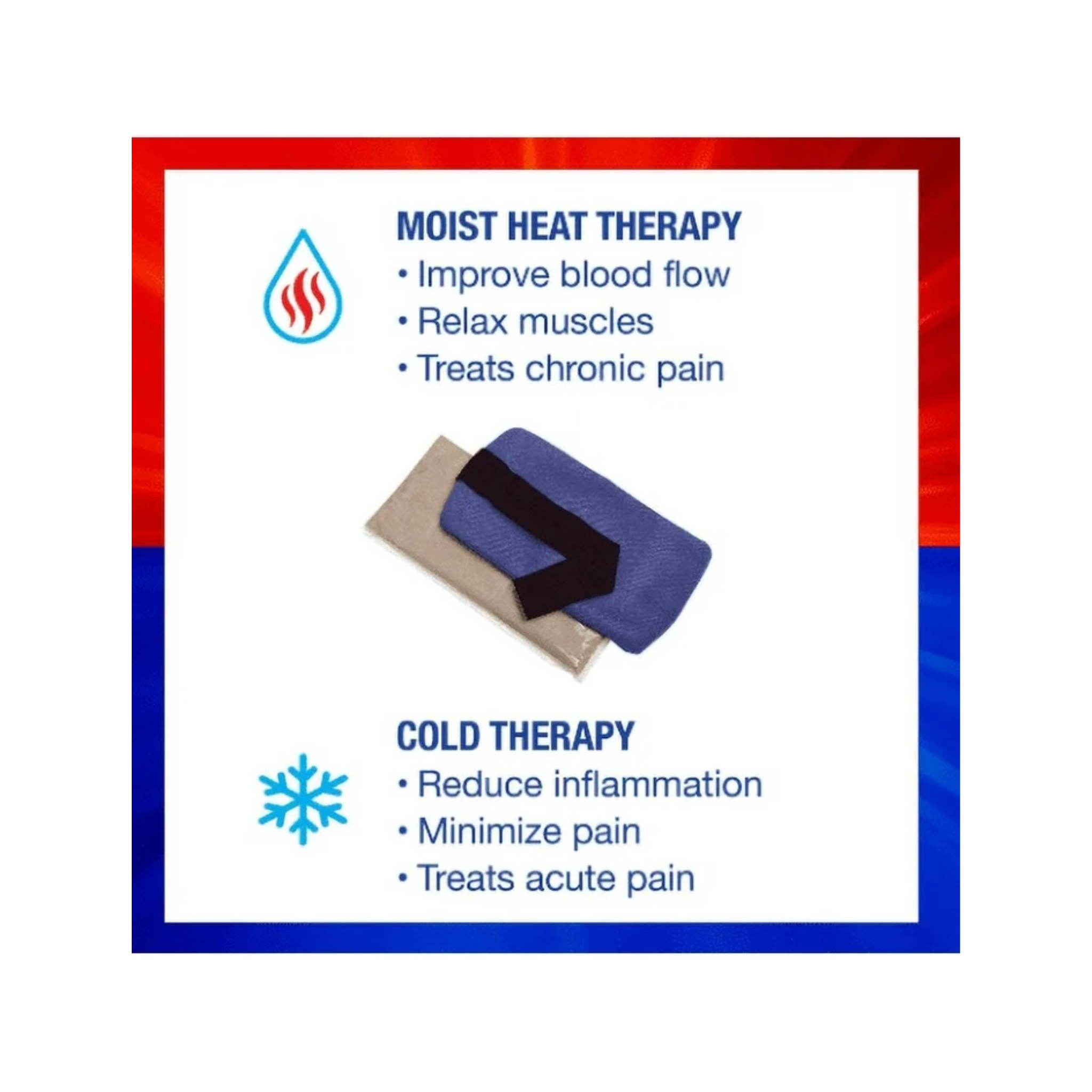 ThermiPaq, Hot & Cold Pain Relief Wrap, X-Large, Reusable Therapeutic Support