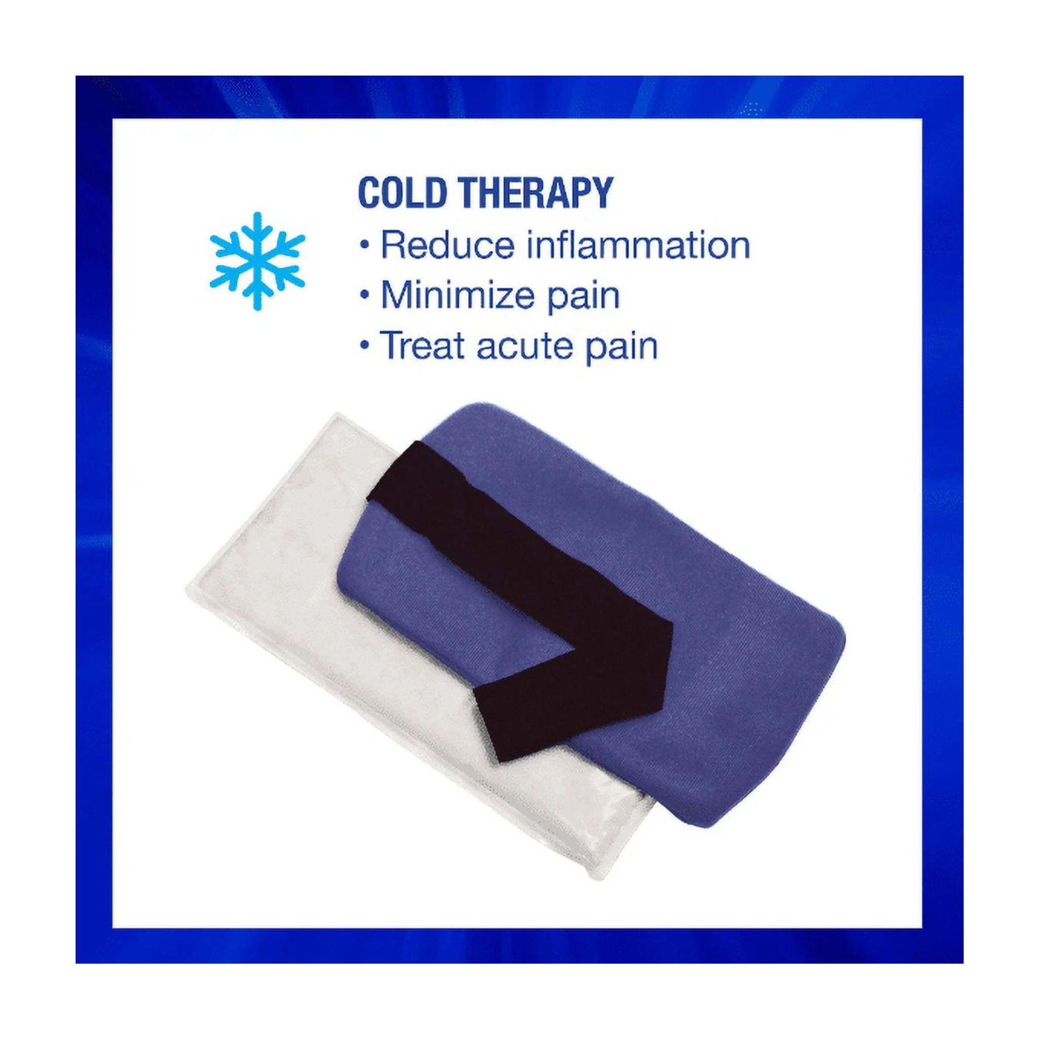 ThermiPaq, Reusable Icy Cold Pack Pain Relief Wrap, Large 8" x 14", Supports Injury Recovery