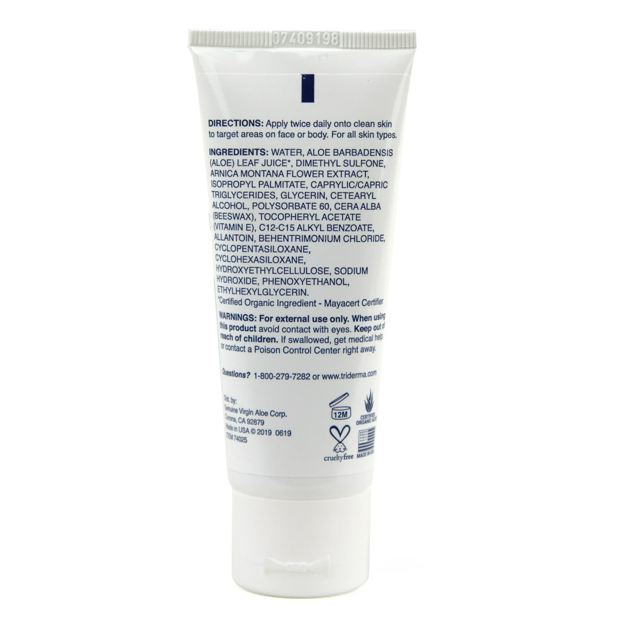 TriDerma, Vein Defense Healthy Cream, Helps Improve Spider Veins & Under-Eye Dark Circles, 2.2 oz Tube - Pharmaful