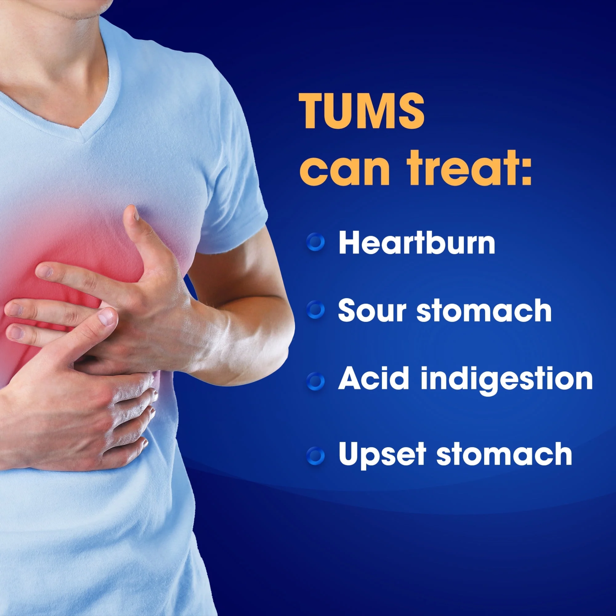 Tums, Ultra Strength Chewable Antacid Tablets, Fast-Acting Relief for Heartburn with Peppermint Flavor, 72 Count