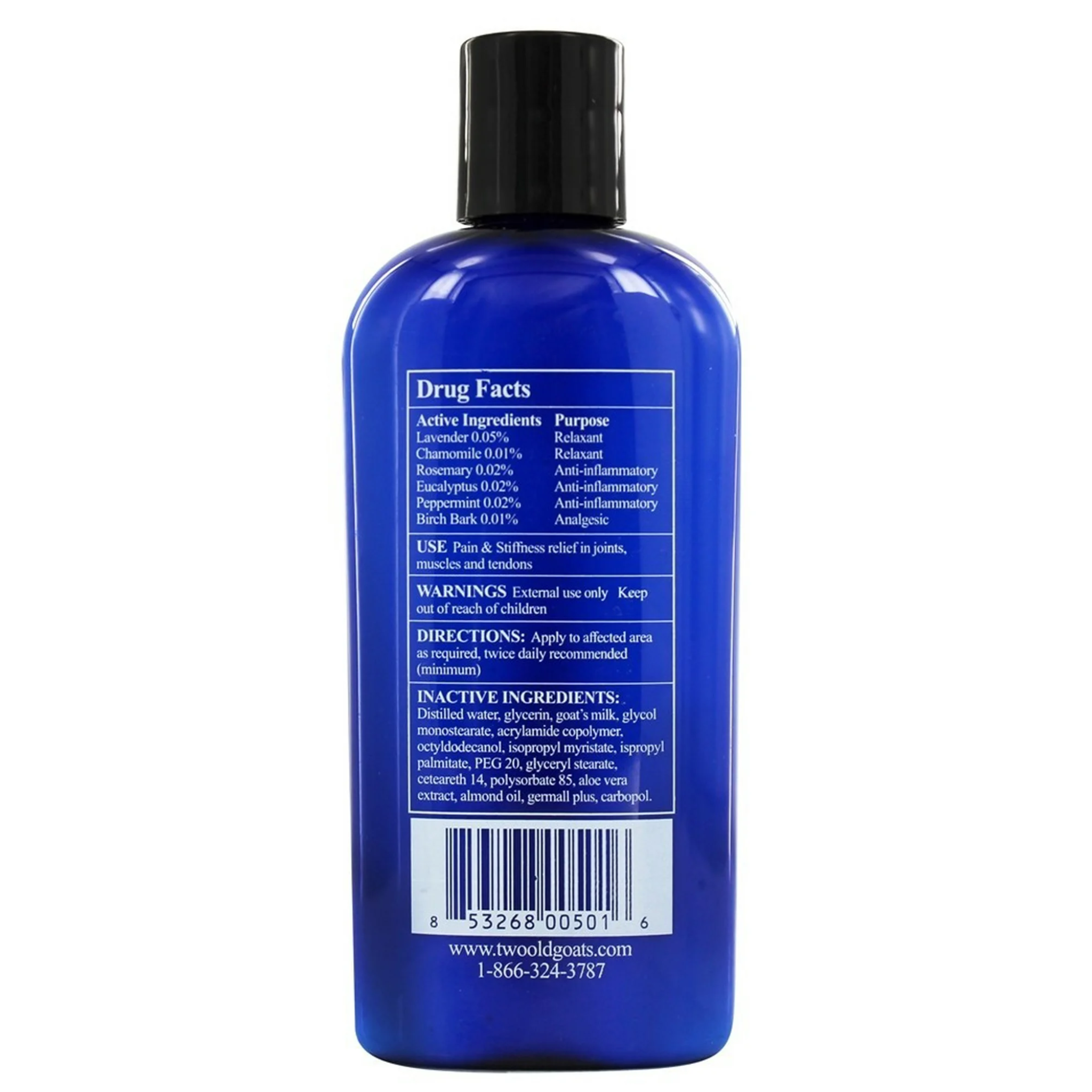 Two Old Goats, A & F Balm, Soothing Lavender Hand Balm with Essential Oils, 4 oz Jar - Pharmaful