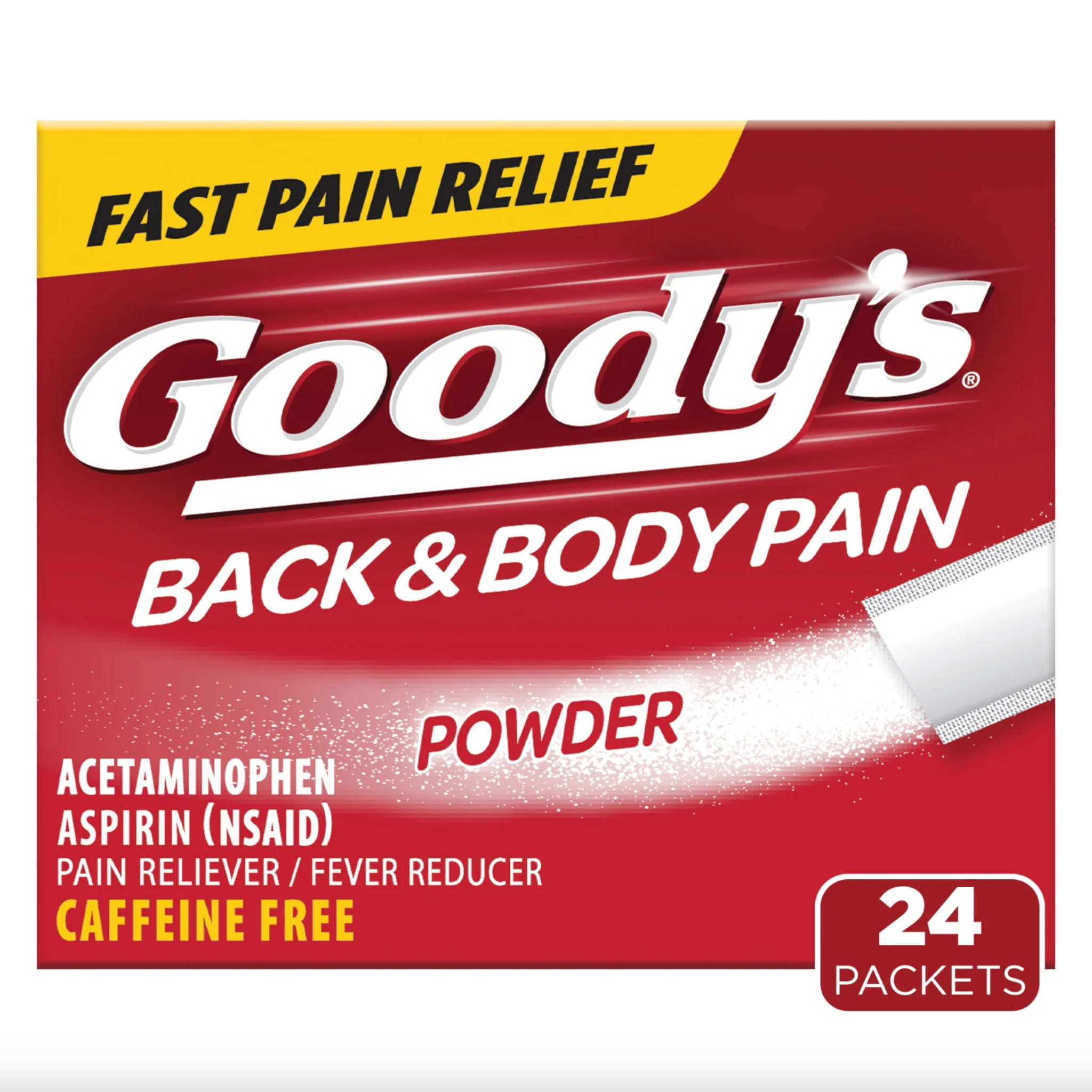 Goody's Back and Body Pain Relief Powder, 24 ct