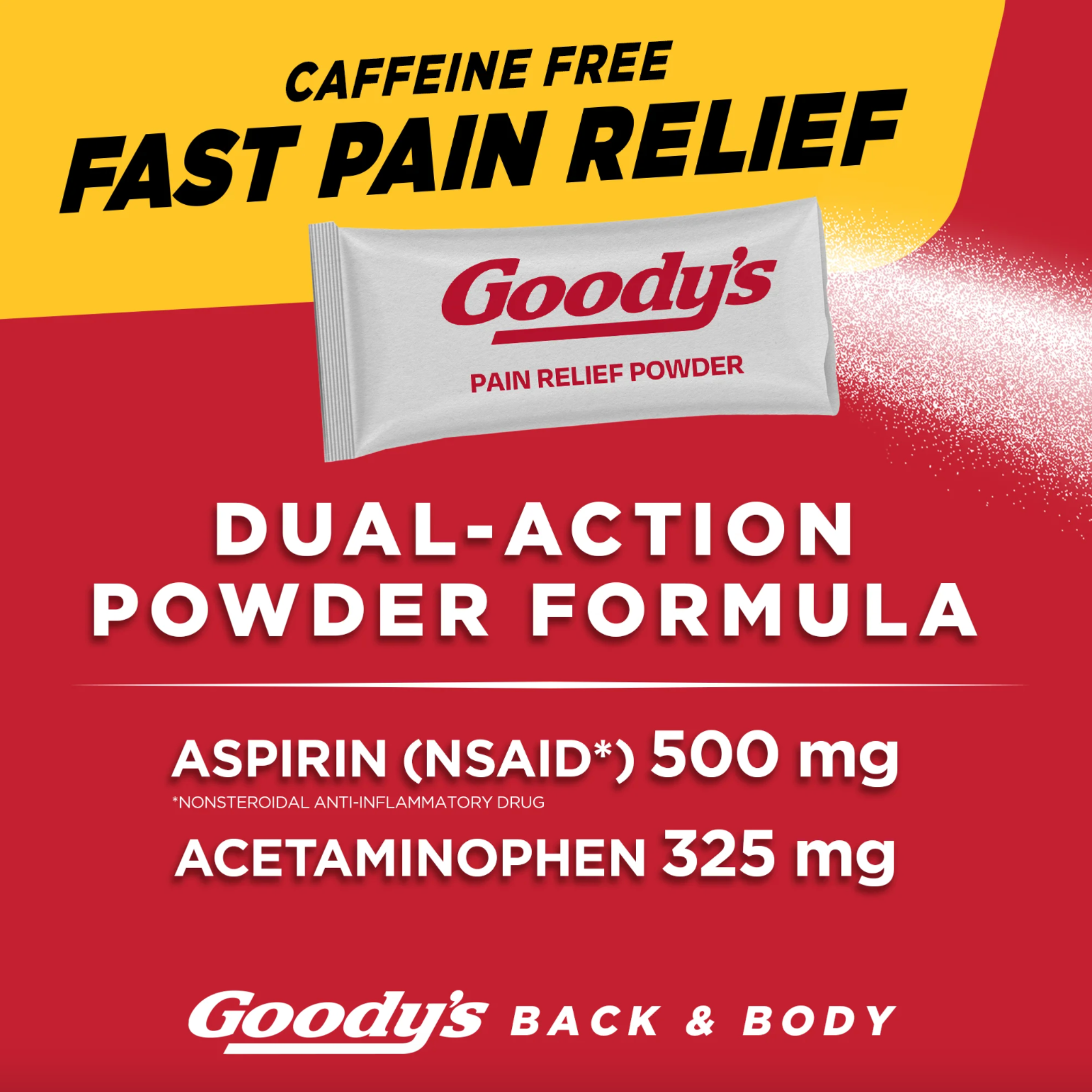 Goody's Back and Body Pain Relief Powder, 24 ct