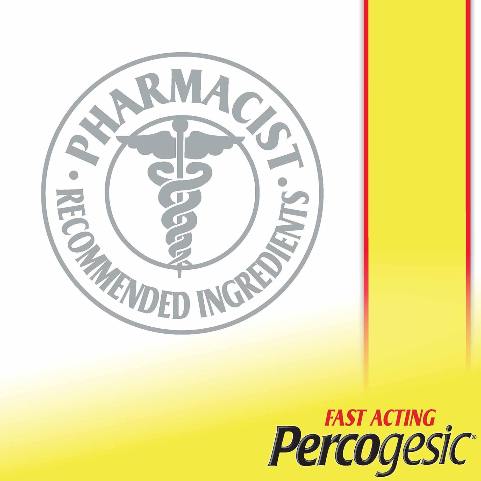 Percogesic Original Strength Pain Relief, Aspirin Free Fast Acting Relief, 90 Tablets