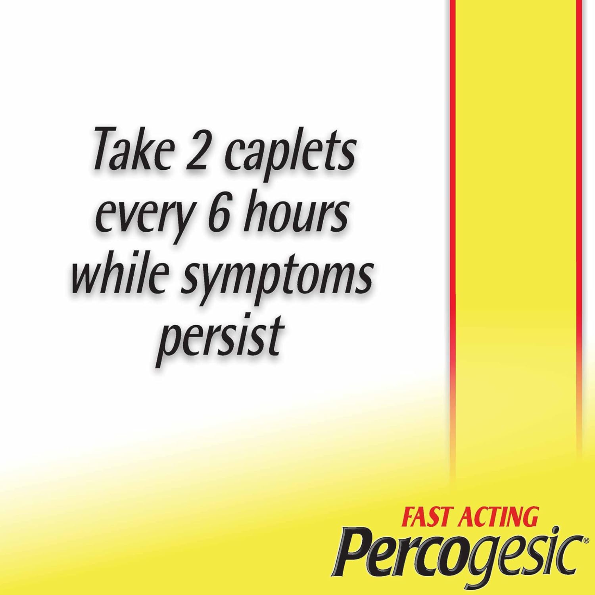 Percogesic Original Strength Pain Relief, Aspirin Free Fast Acting Relief, 90 Tablets