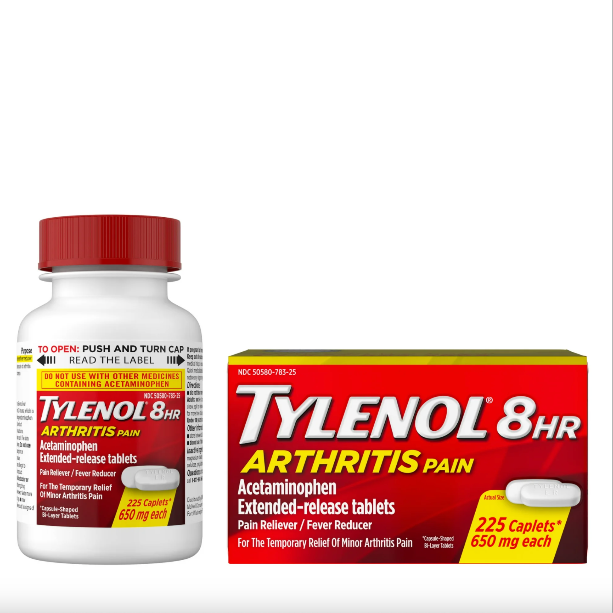 Tylenol 8 HR Arthitis, 225 Ct - Pharmaful