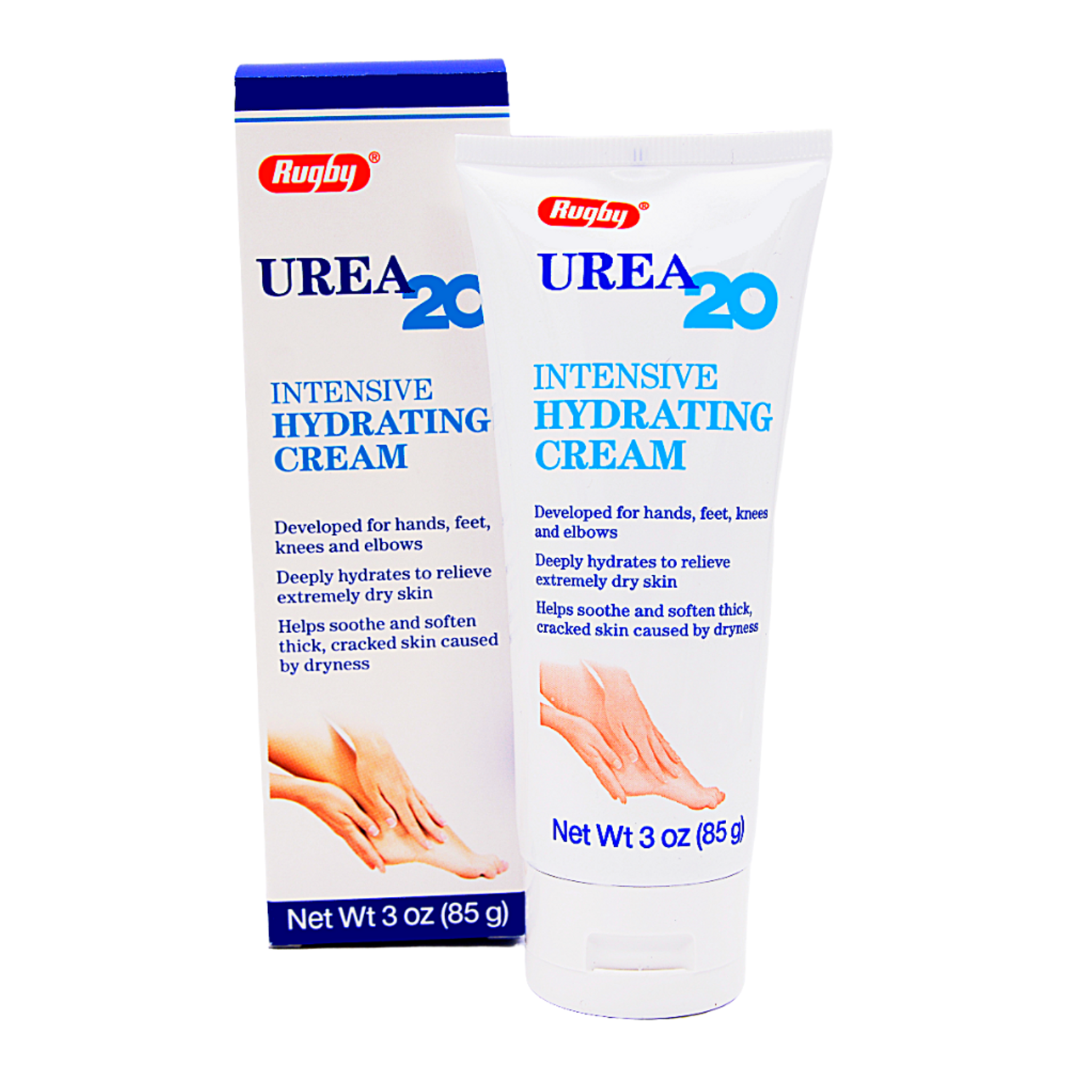 UREA 20%, Intensive Hydrating Cream for Hands, Feet, Knees, and Elbows, Deep Moisturizing Formula