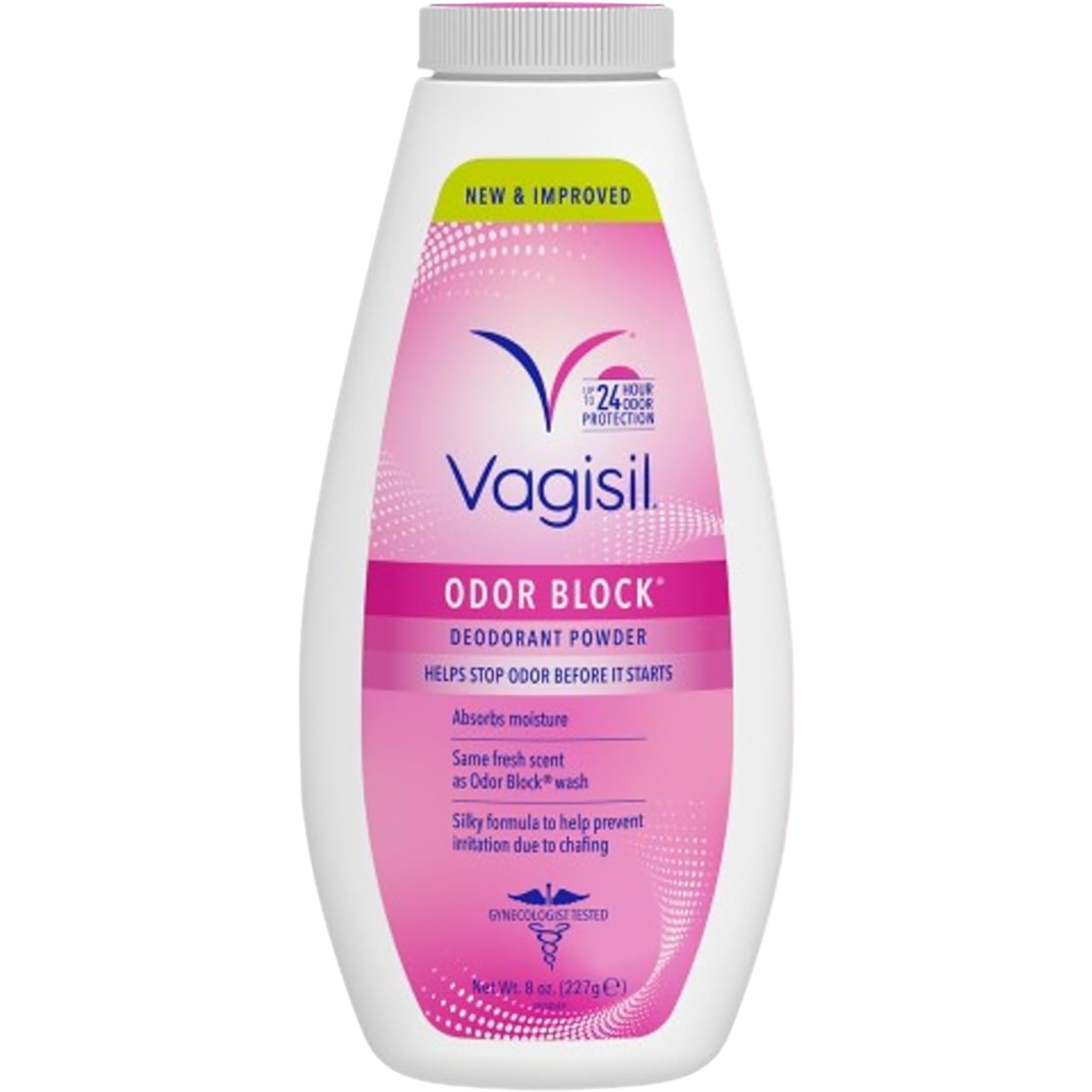 Vagisil Odor Block Deodorant Powder for Women, Helps to Prevents Chafing, Talc-Free, 8 Ounce