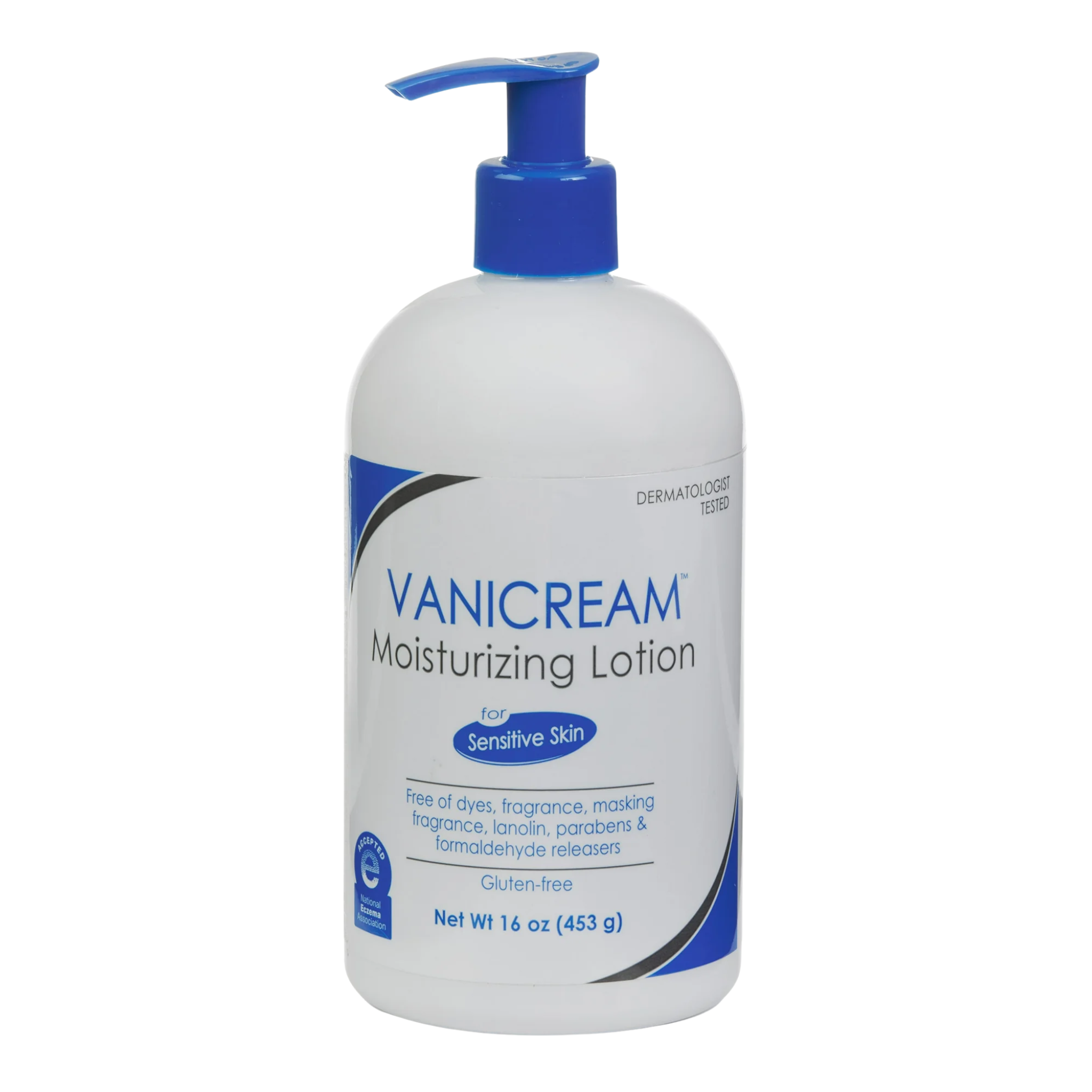 Vanicream, Moisturizing Lotion, Lightweight Hydration for Sensitive Skin, 16 oz Pump Bottle