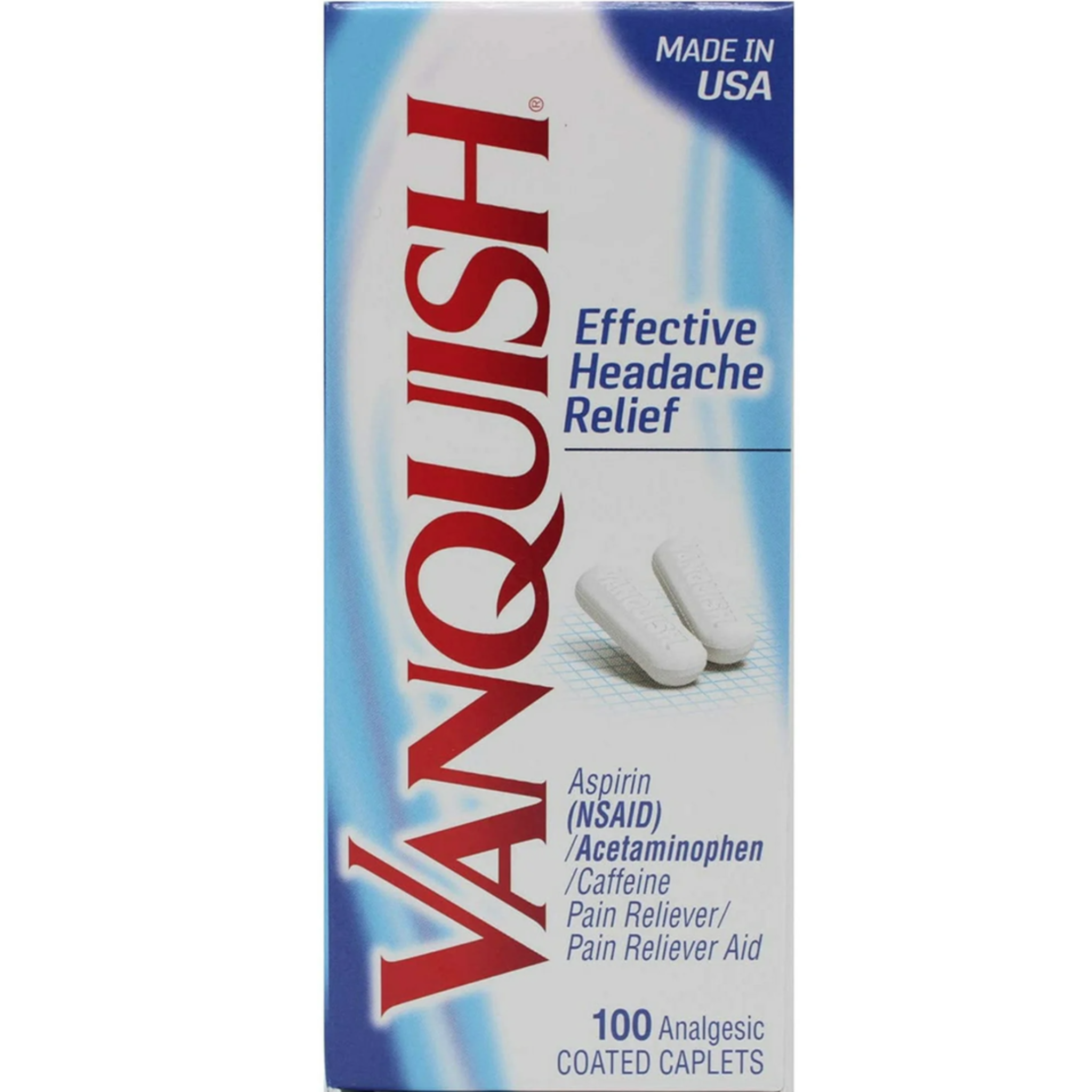 Vanquish Coated Caplets - 100 ct - Pharmaful