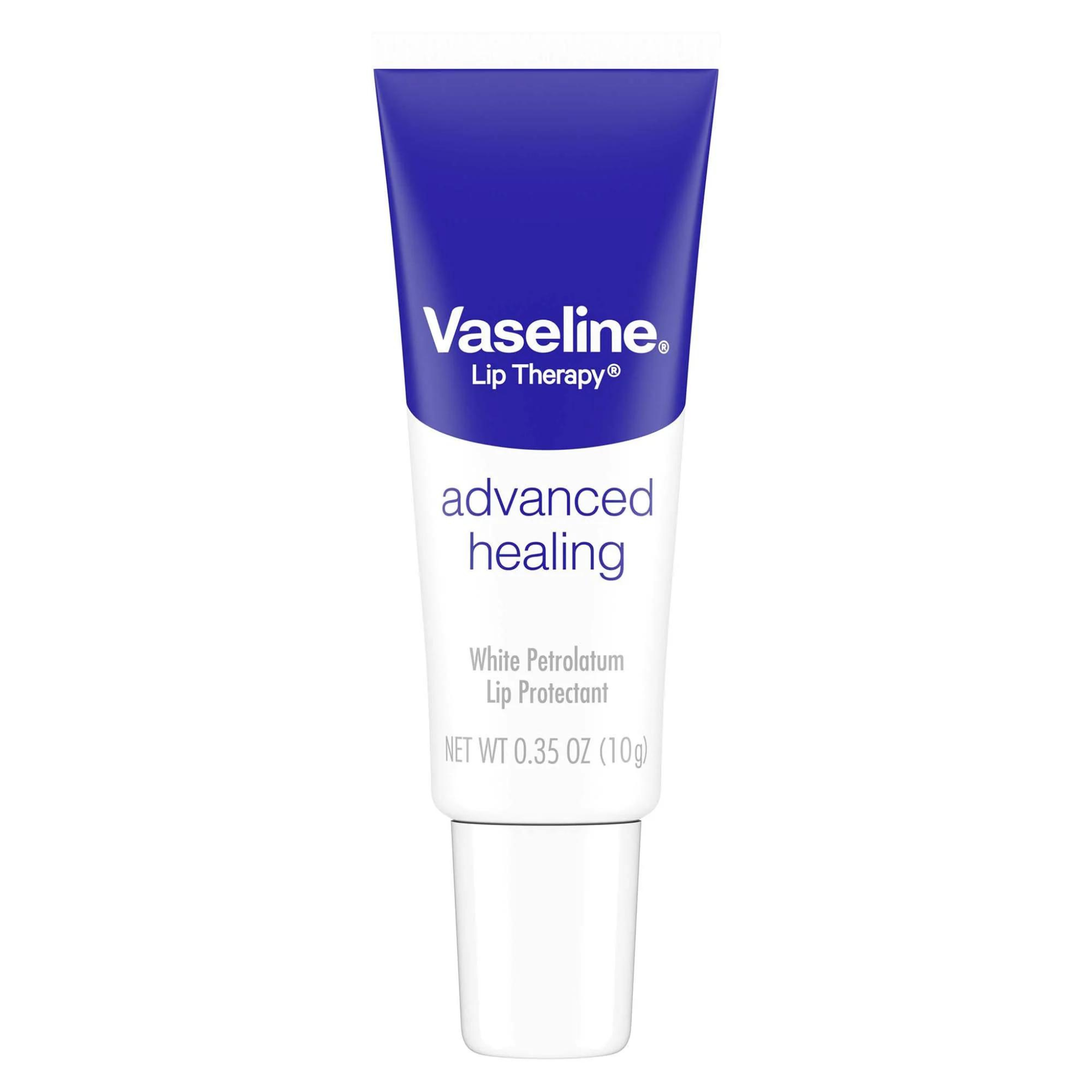 Vaseline Lip Therapy Advanced Healing Unscented Lip Balm Tube, 0.35 oz