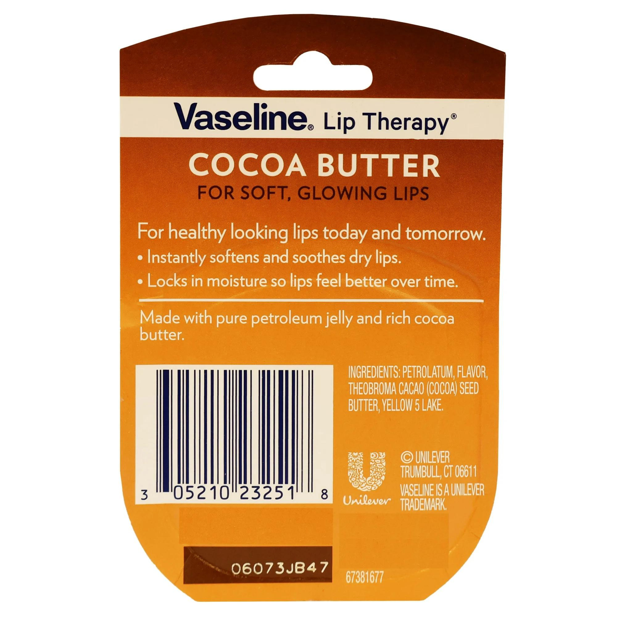 Vaseline Lip Therapy Cocoa Butter 0.25 Oz
