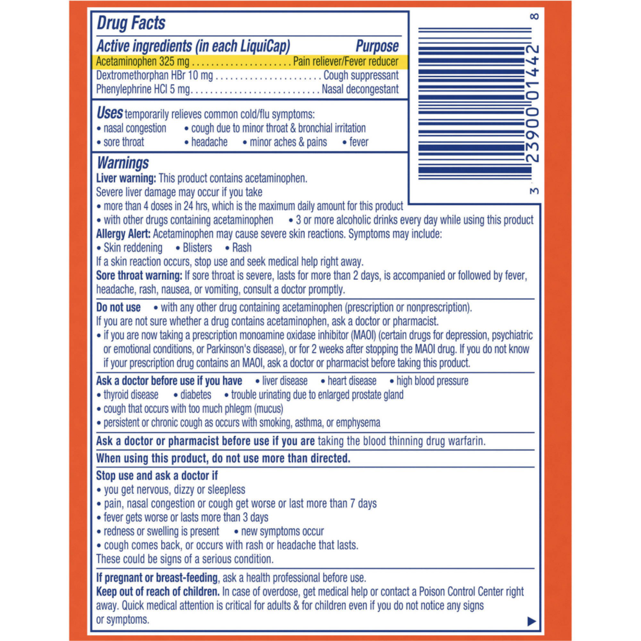 Vicks DayQuil Cold & Flu Multi-Symptom Relief LiquiCaps 16 ct - Pharmaful