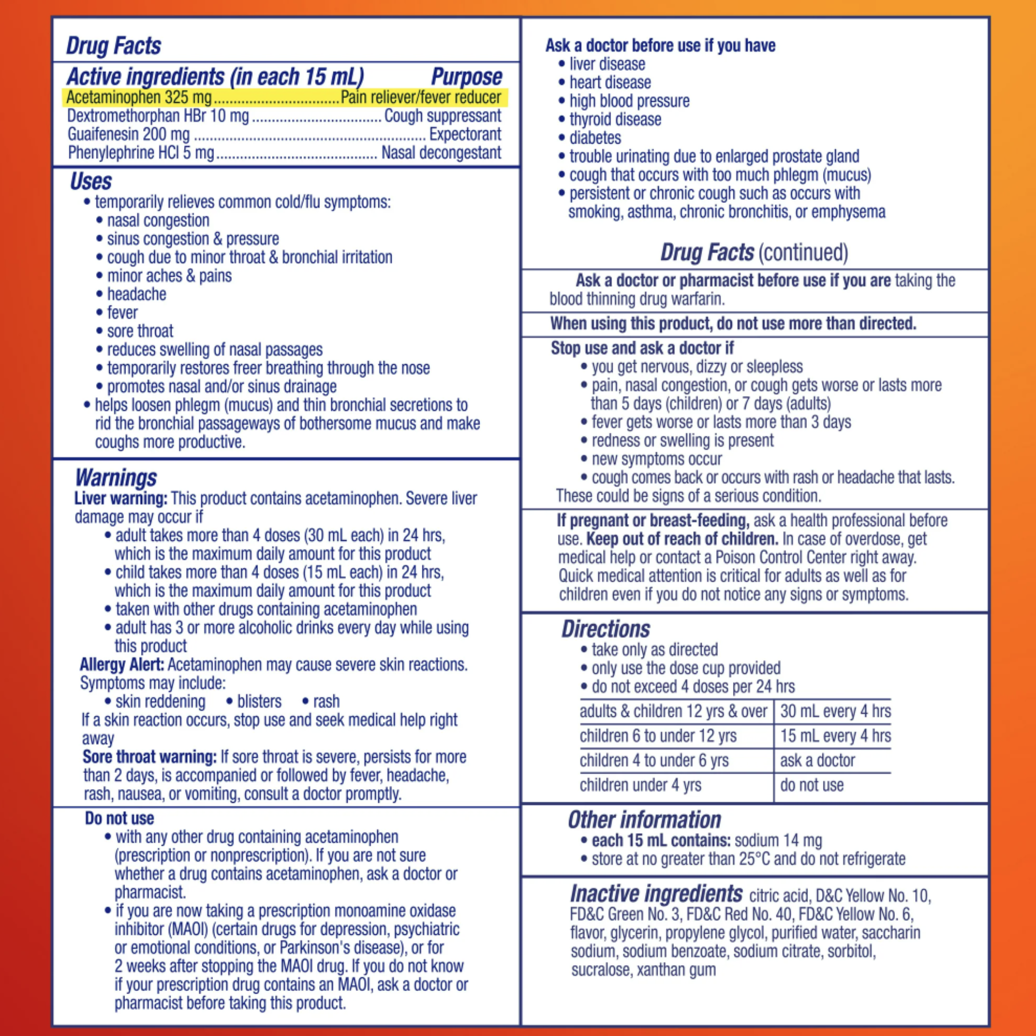 Vicks DayQuil Severe Liquid Medicine, Cold, Cough & Flu, over-the-Counter Medicine, Honey, 12 Oz - Pharmaful