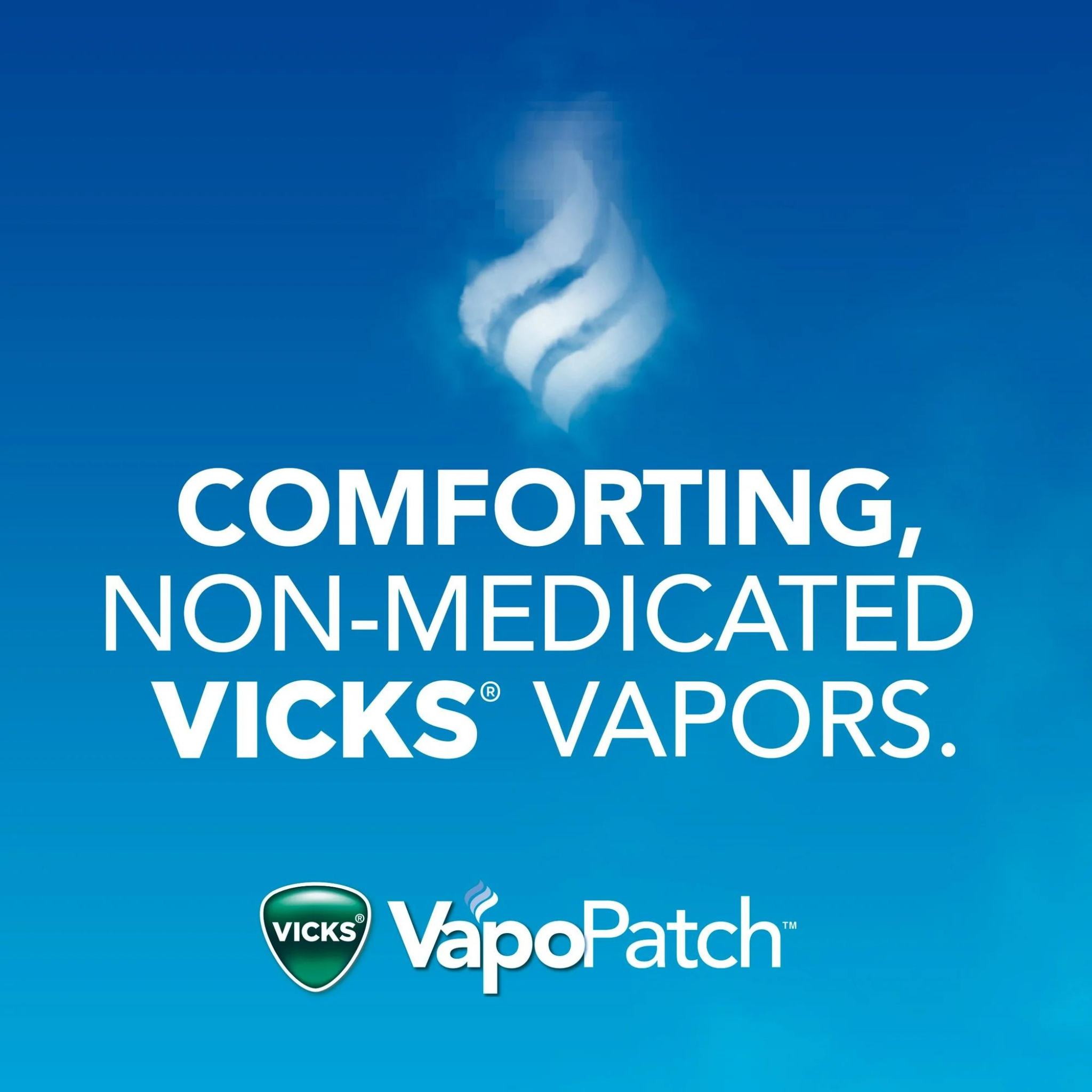 Vicks VapoPatch, Non-Medicated Wearable Arome Patch, Long Lasting Soothing Vicks Vapors, 5 Ct