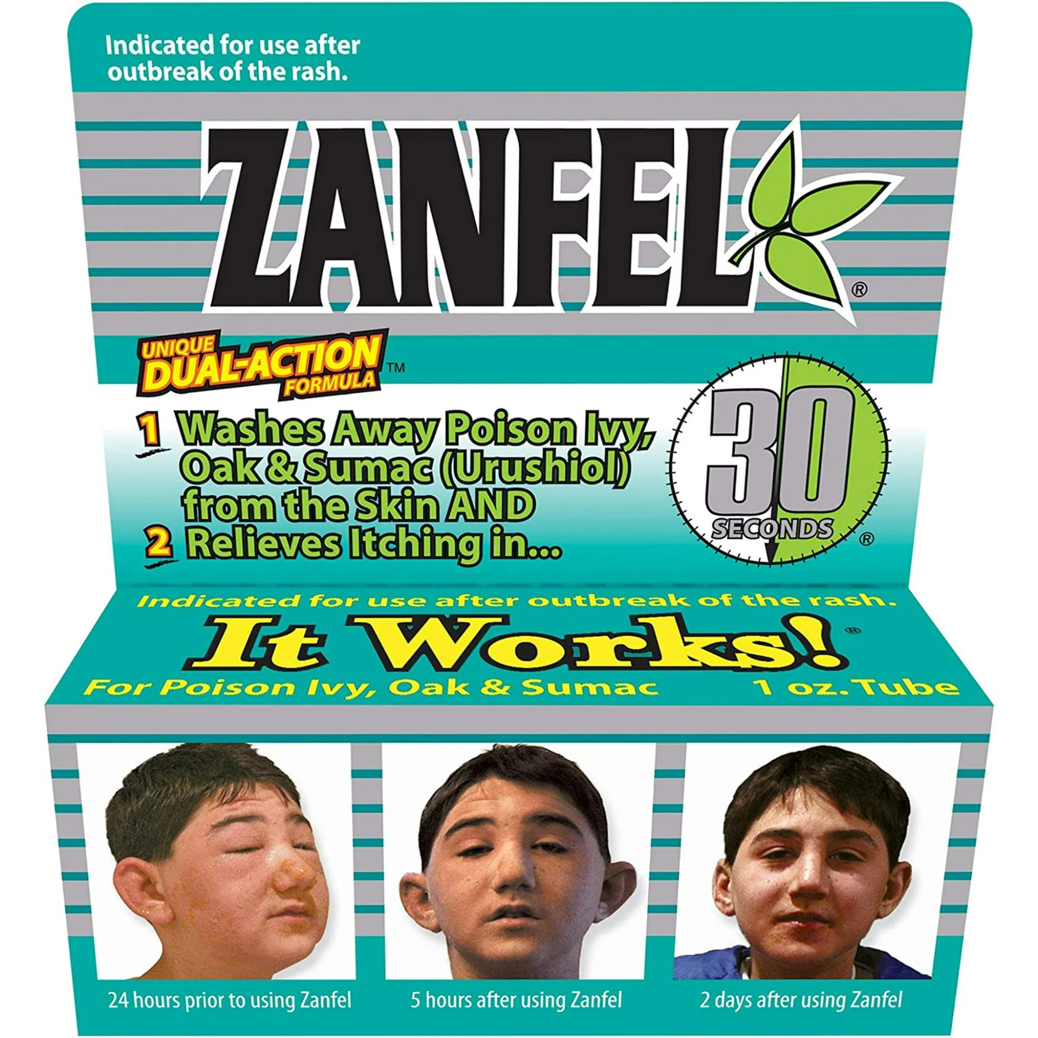 Zanfel, Poison Ivy, Oak & Sumac Wash, Fast-Acting Relief for Skin, 1 Oz - Pharmaful
