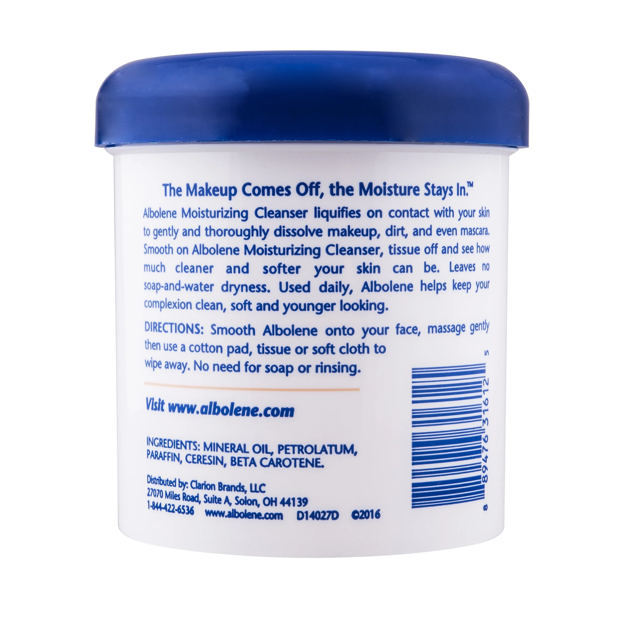 Albolene, Moisturizing Cleanser, Fragrance Free, Gentle Makeup Remover and Hydrating Formula, 12 oz