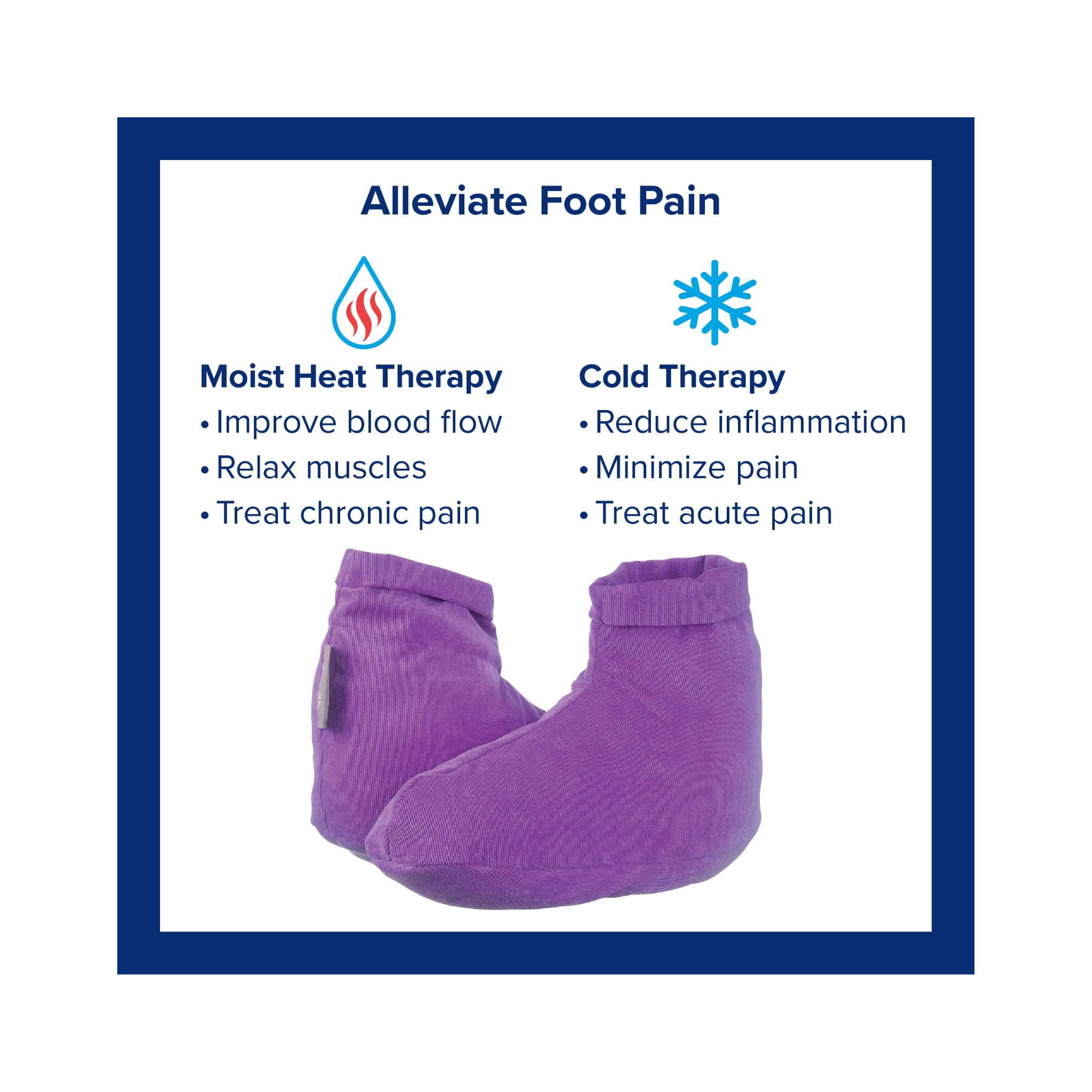 Bed Buddy, Foot Warmers, Microwaveable Heat & Cold Wrap for Muscle Pain Relief