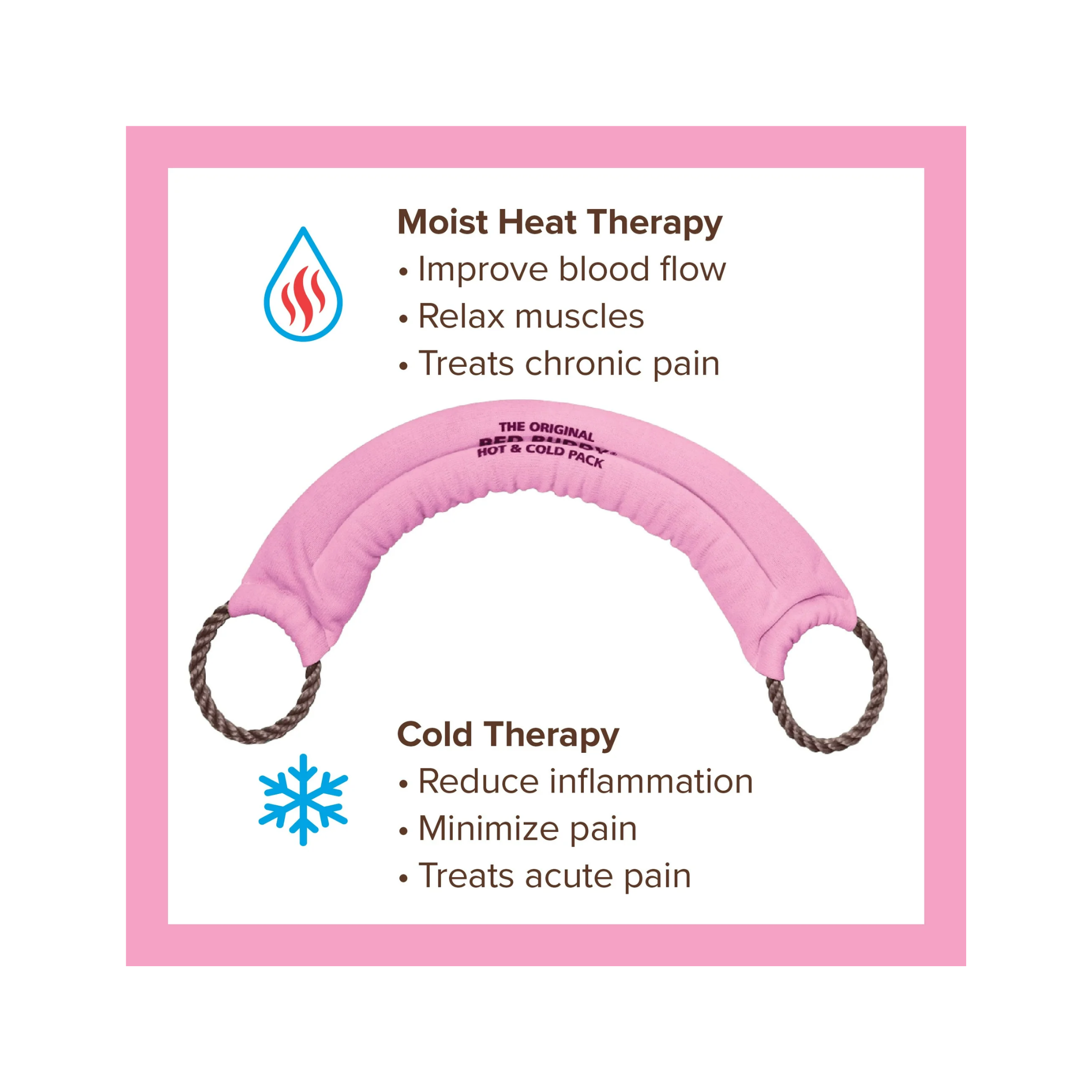 Bed Buddy, Hot & Cold Pack Wrap, Aromatherapy Pain Relief with Lavender Scent, Pink