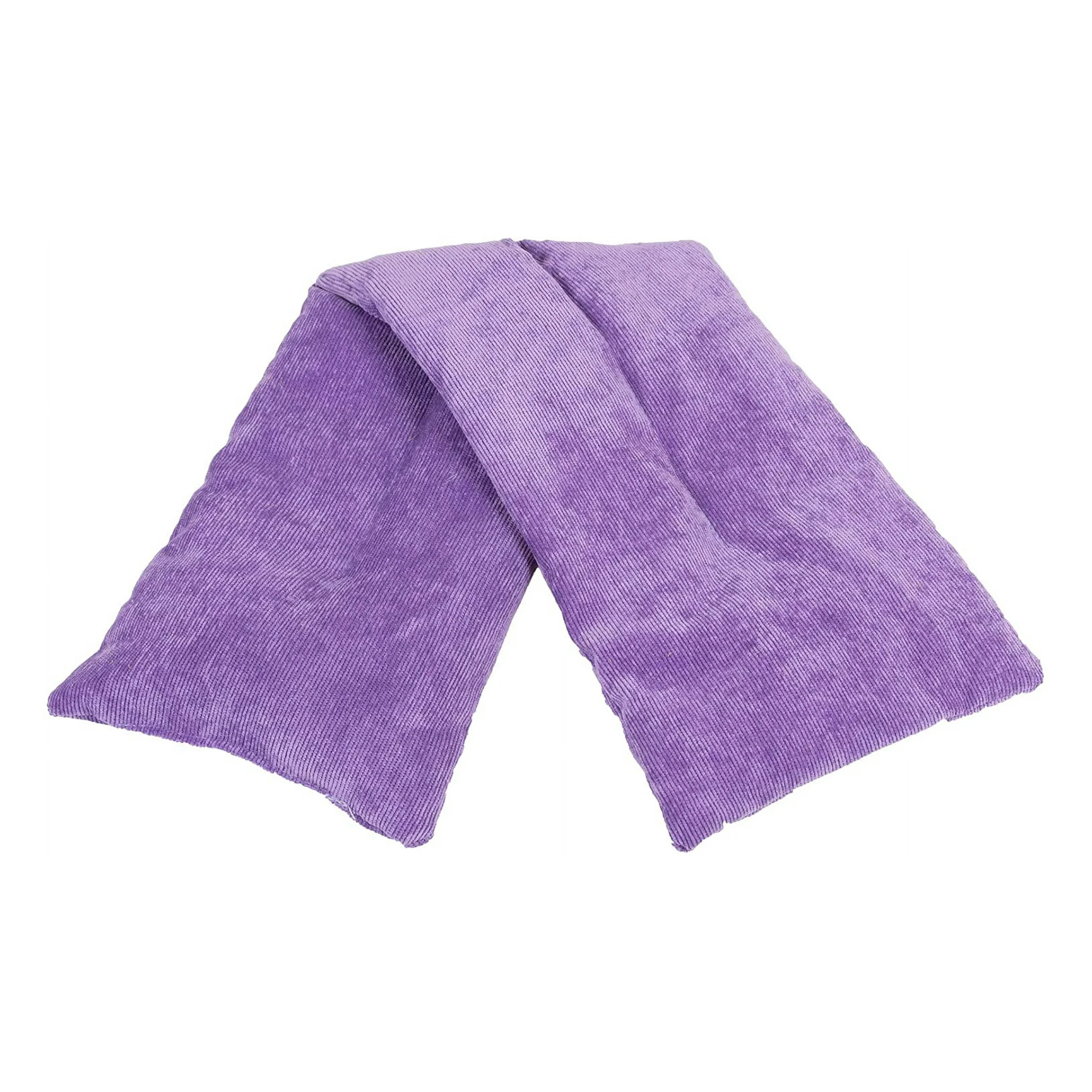 Bed Buddy, Heated Neck Wrap, Microwavable Hot & Cold Pack for Soothing Sore Muscles, Purple, Regular Size
