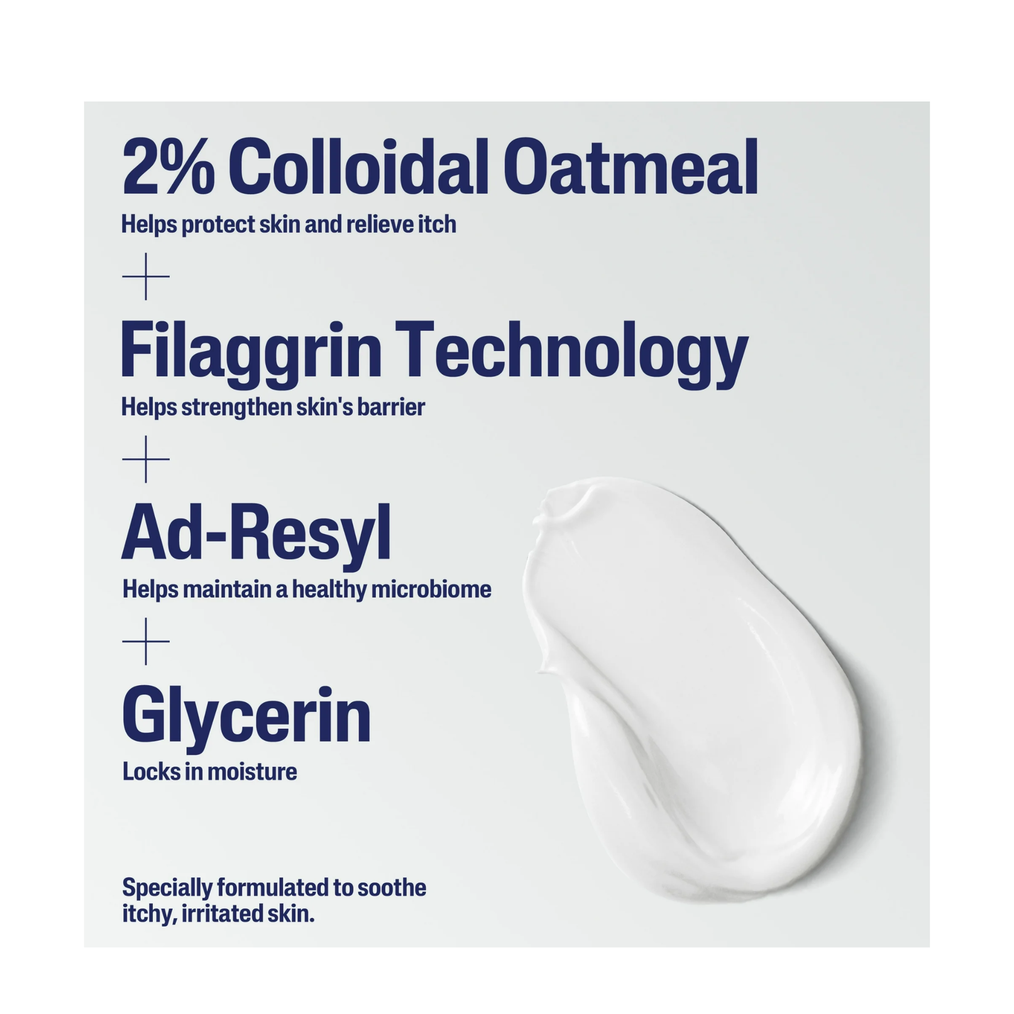 Cetaphil®, Restoraderm Flare-Up Relief Cream for Eczema-Prone Skin, Unscented, 8 fl oz