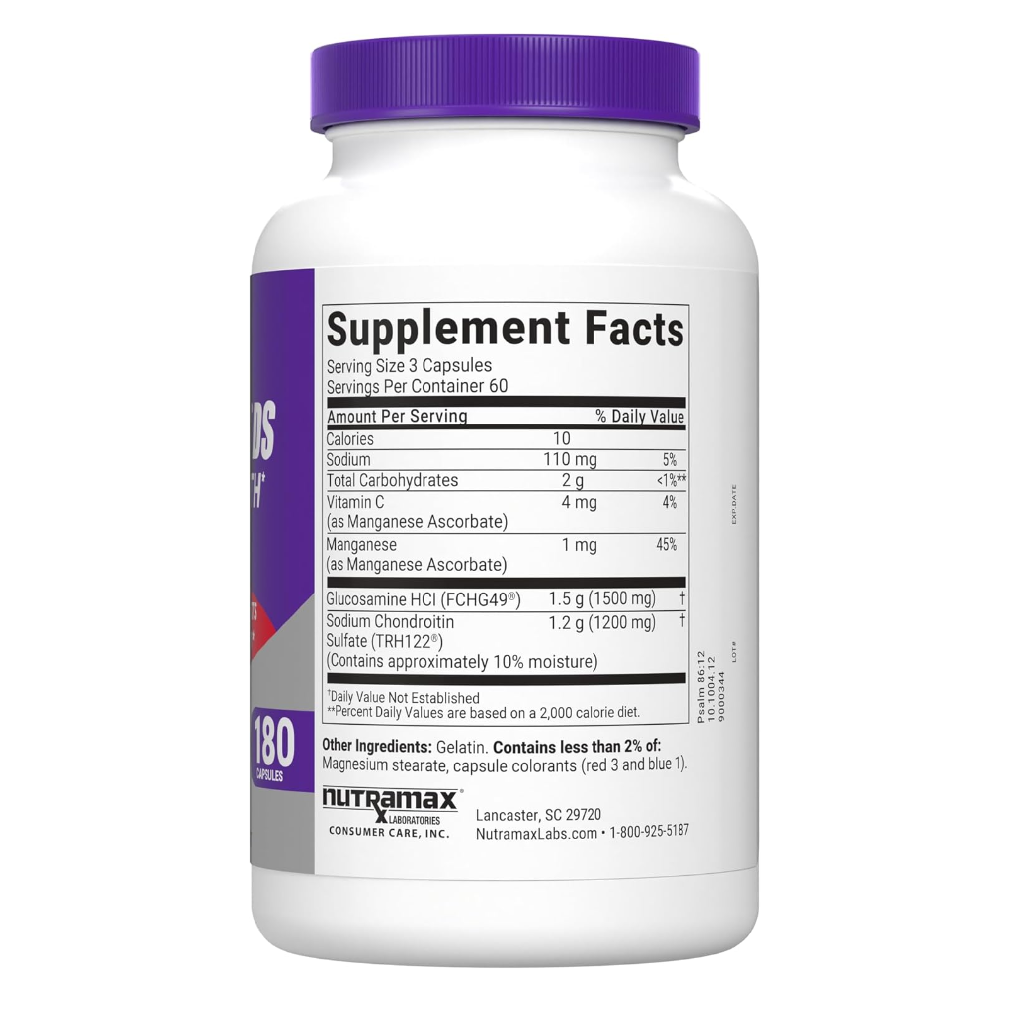 Nutramax, Cosamin® DS Joint Health Supplement, Glucosamine & Chondroitin for Men’s & Women’s Joint Health, 180 Capsules