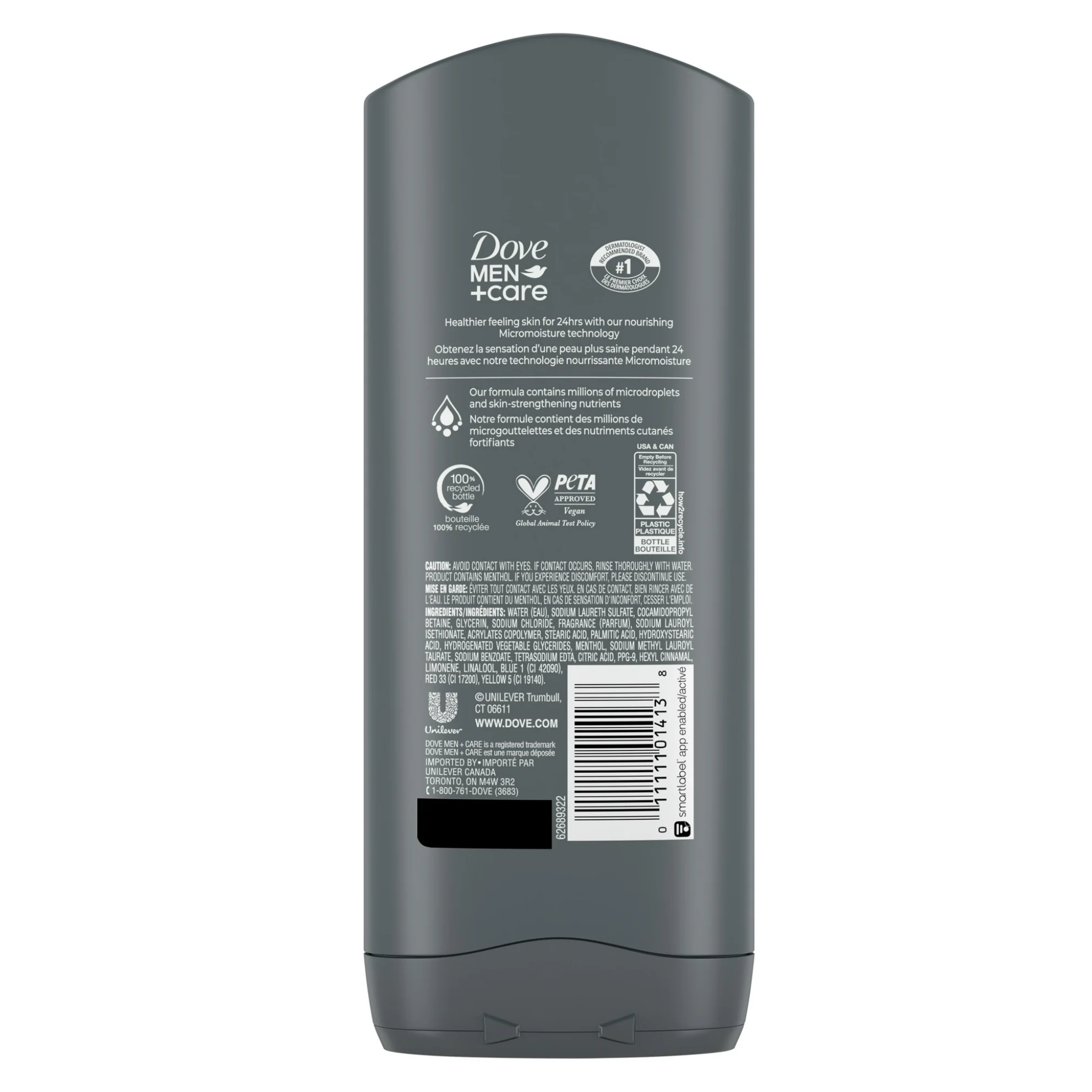 Dove Men+Care®, Refreshing Face & Body Wash, Hydrating Daily Cleanser for All Skin Types, 13.5 oz - Pharmaful