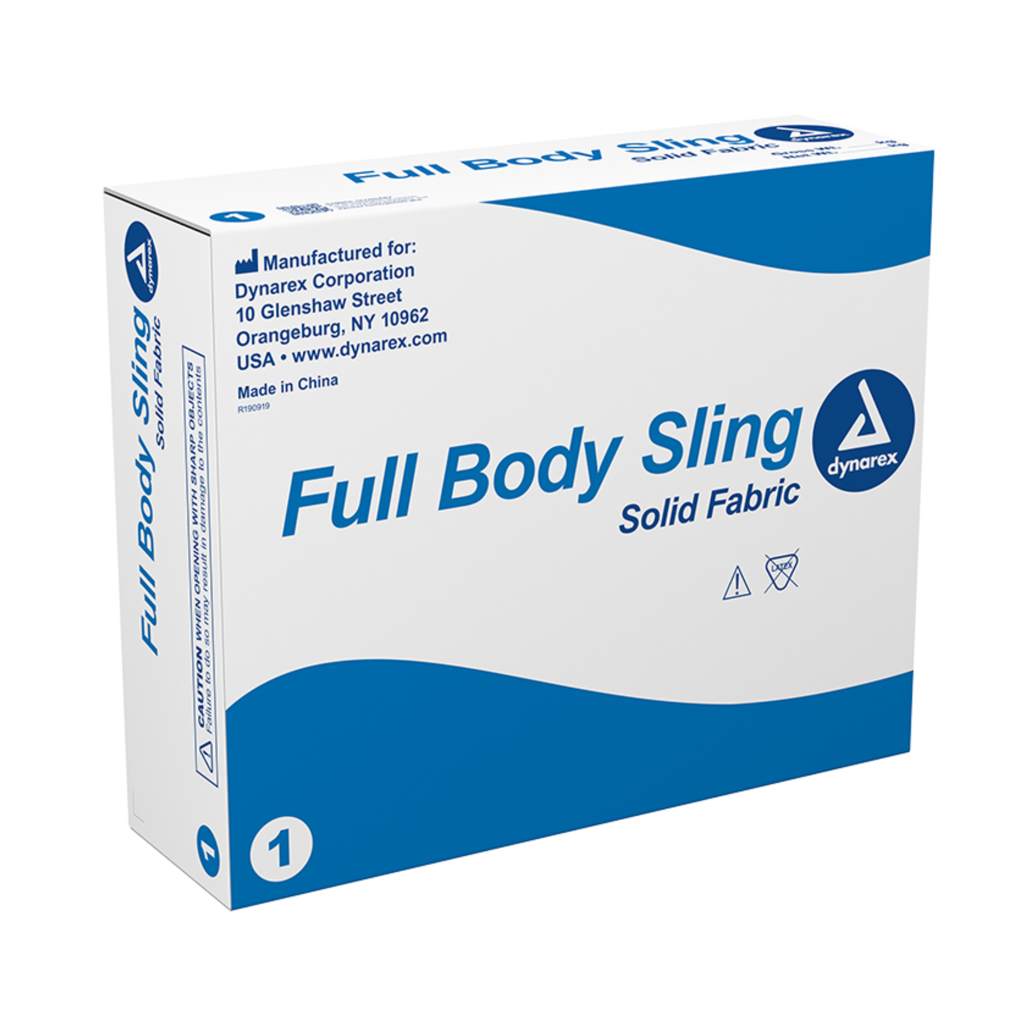 Dynarex, Full Body Sling with Commode Opening, Extra Large, Mesh, Secure and Comfortable Patient Transfer, Blue