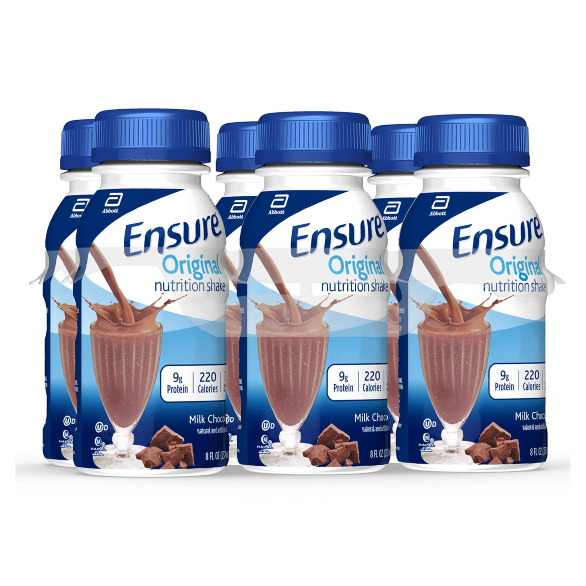 Ensure, Original Therapeutic Nutrition, Chocolate Flavor, 8 oz Bottle, 24 Pack