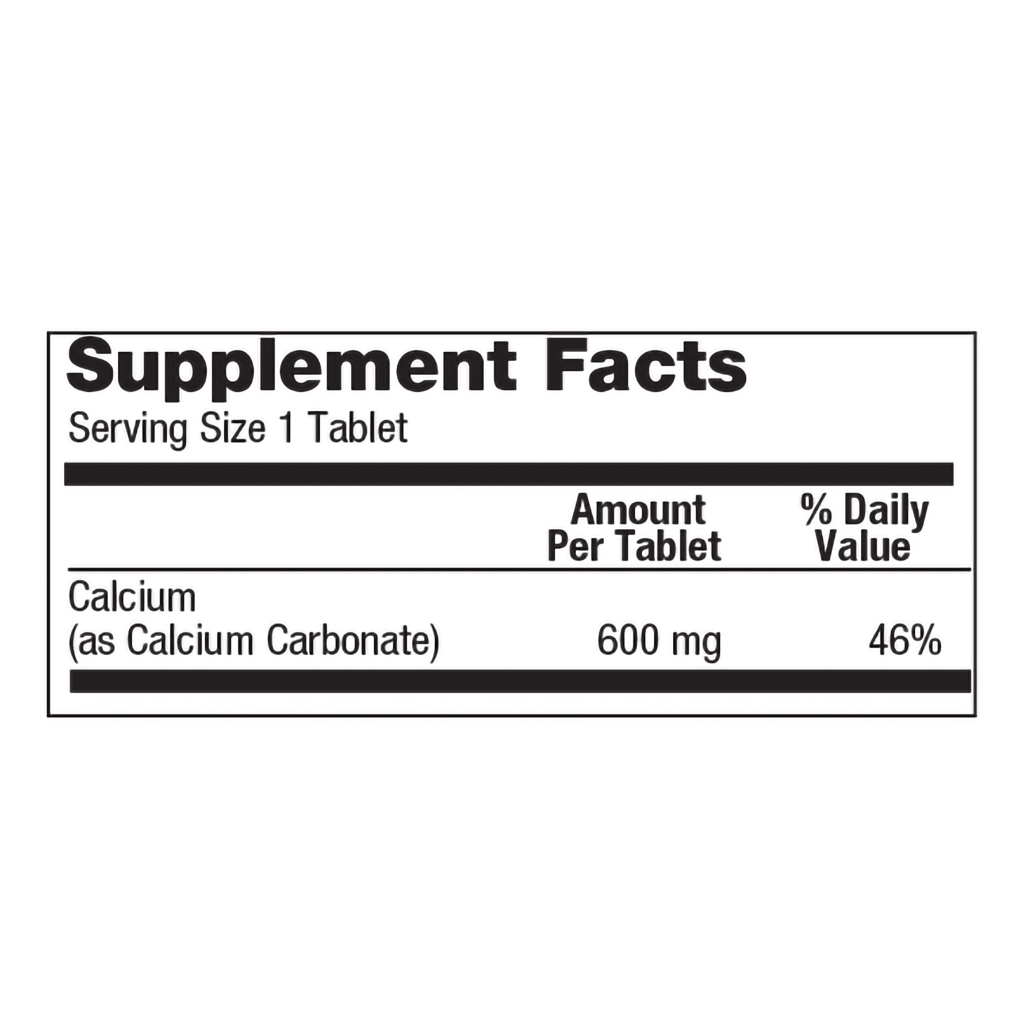 Geri-Care, Calcium 600 mg, Bone & Muscle Support Supplement, 60 Tablets