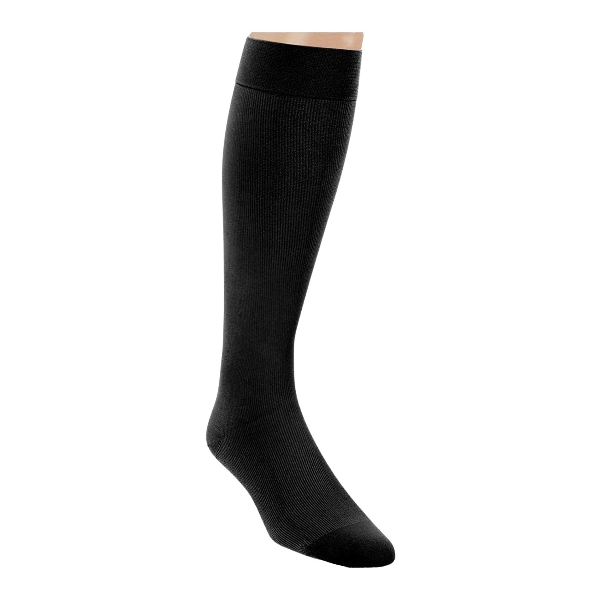 Jobst, Men's Knee-High Compression Socks, 8-15 mmHg, Closed Toe, Comfortable Support, Black, XL