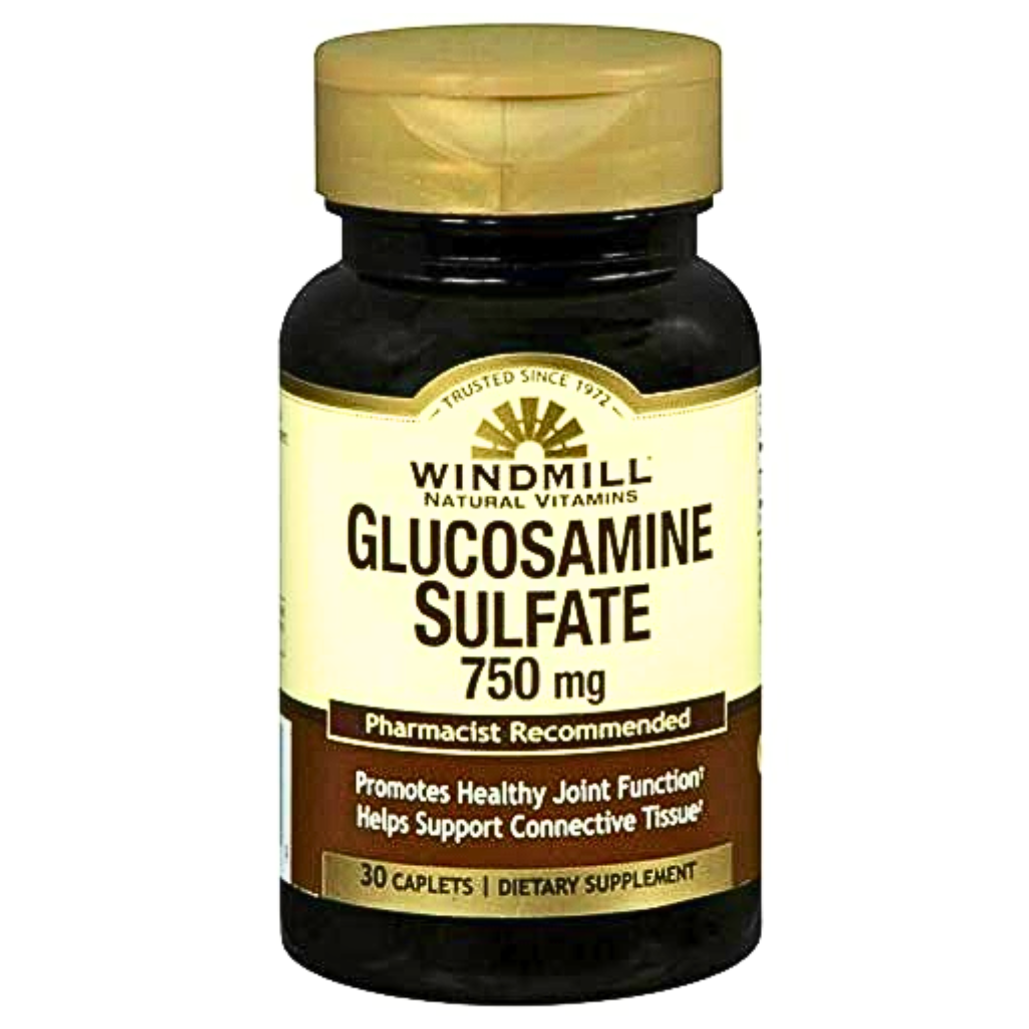 Windmill, Glucosamine Sulfate 750mg, Joint Support Supplement, 30 Caplets