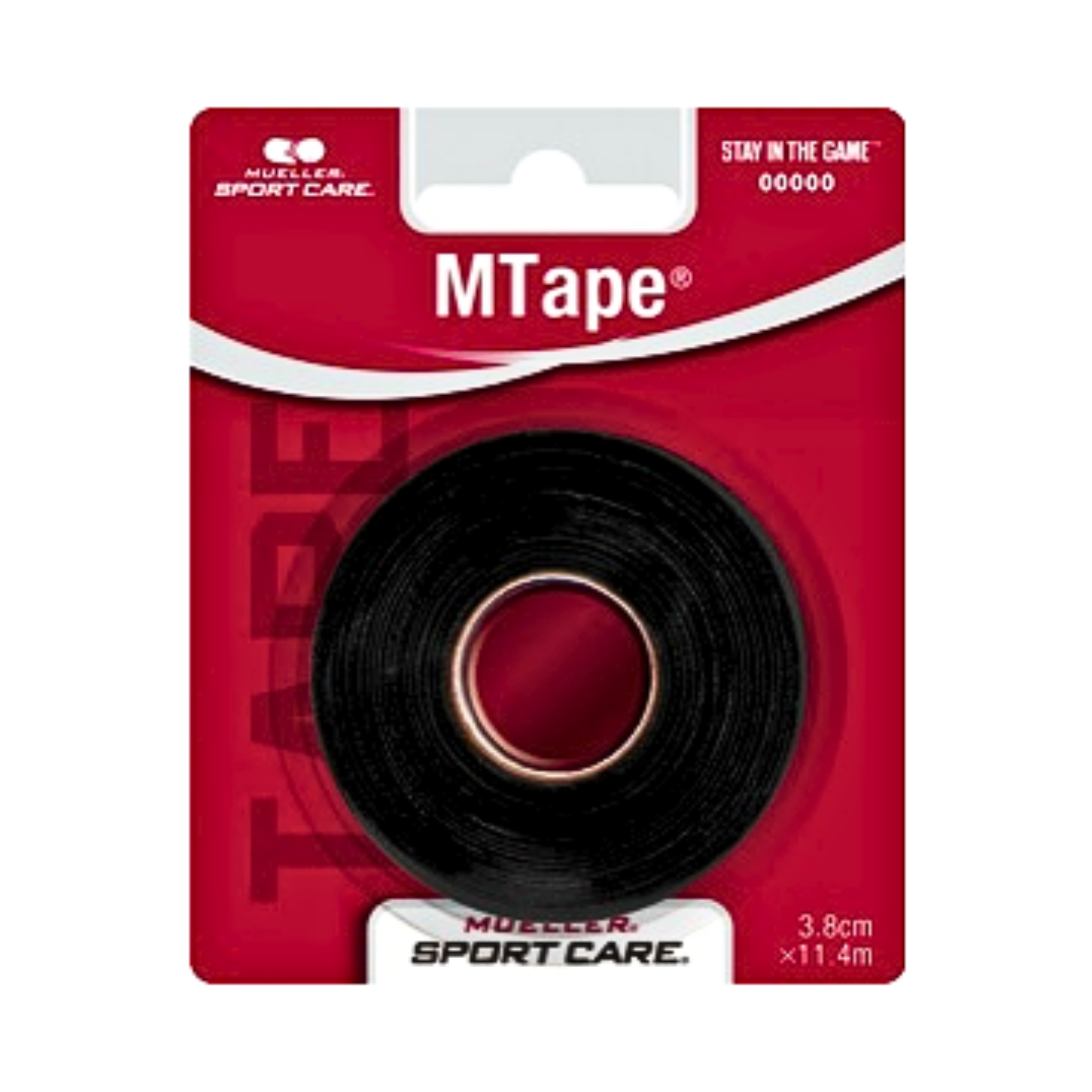Mueller, MTape Non-Elastic Athletic Tape, Strong and Durable Support for Injury Prevention, 1-1/2 in. x 30 ft., Black