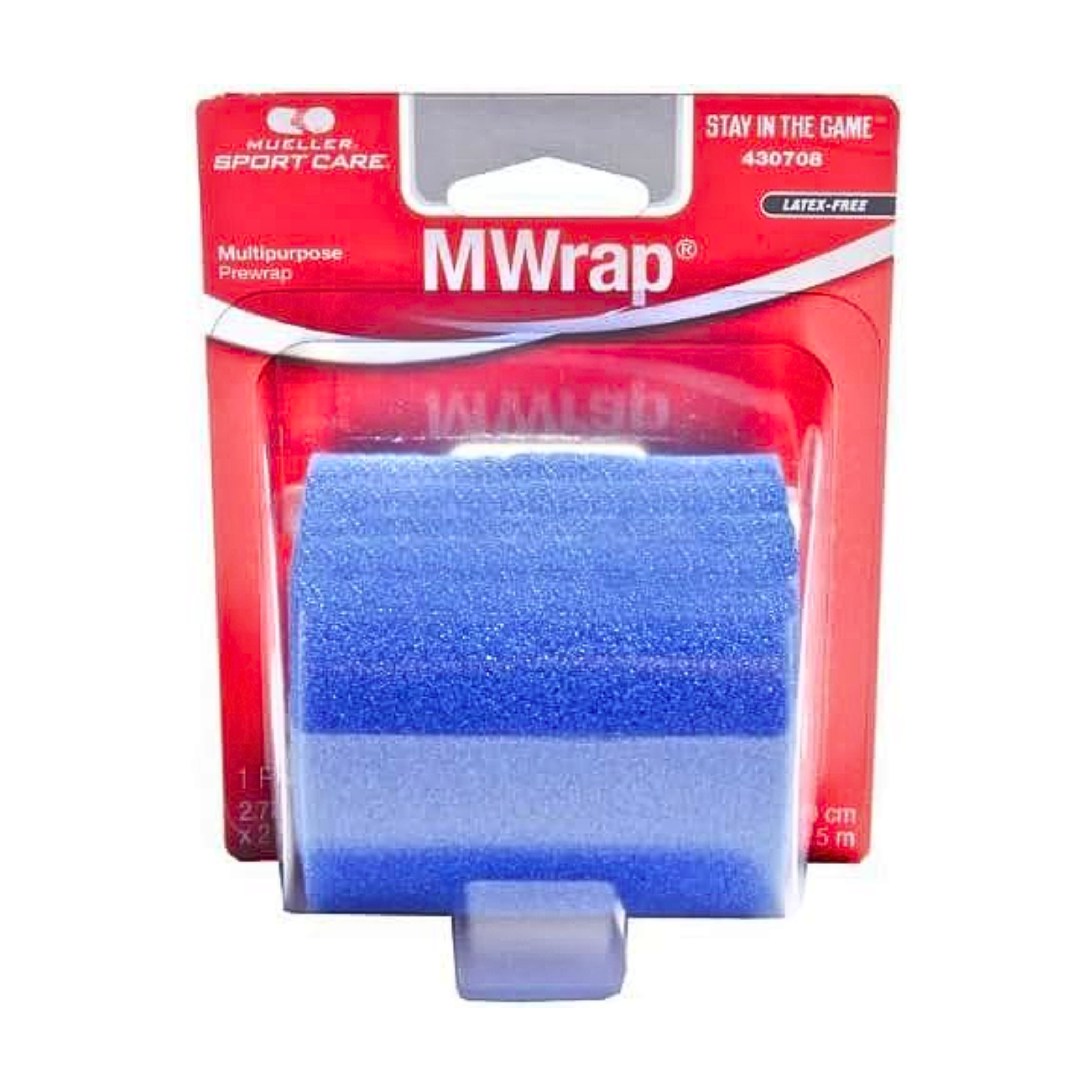 Mueller, Big Bold MWrap®, Pre-Taping Foam Underwrap, Lightweight & Versatile Athletic Support, Big Blue, 2.75in x 21.4yds, Single Roll