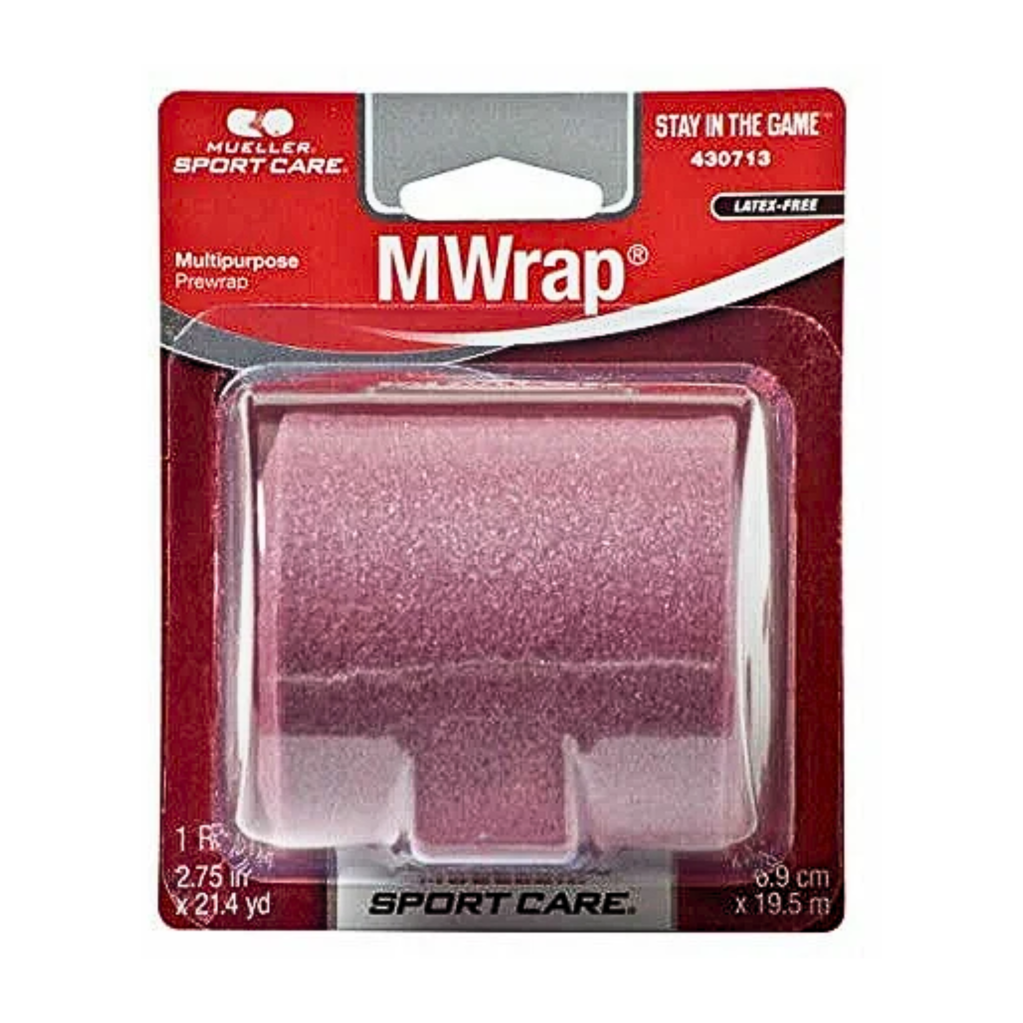 Mueller, M-Wrap® Pre-Taping Foam Underwrap, Lightweight & Breathable Athletic Support, Maroon, Single Roll