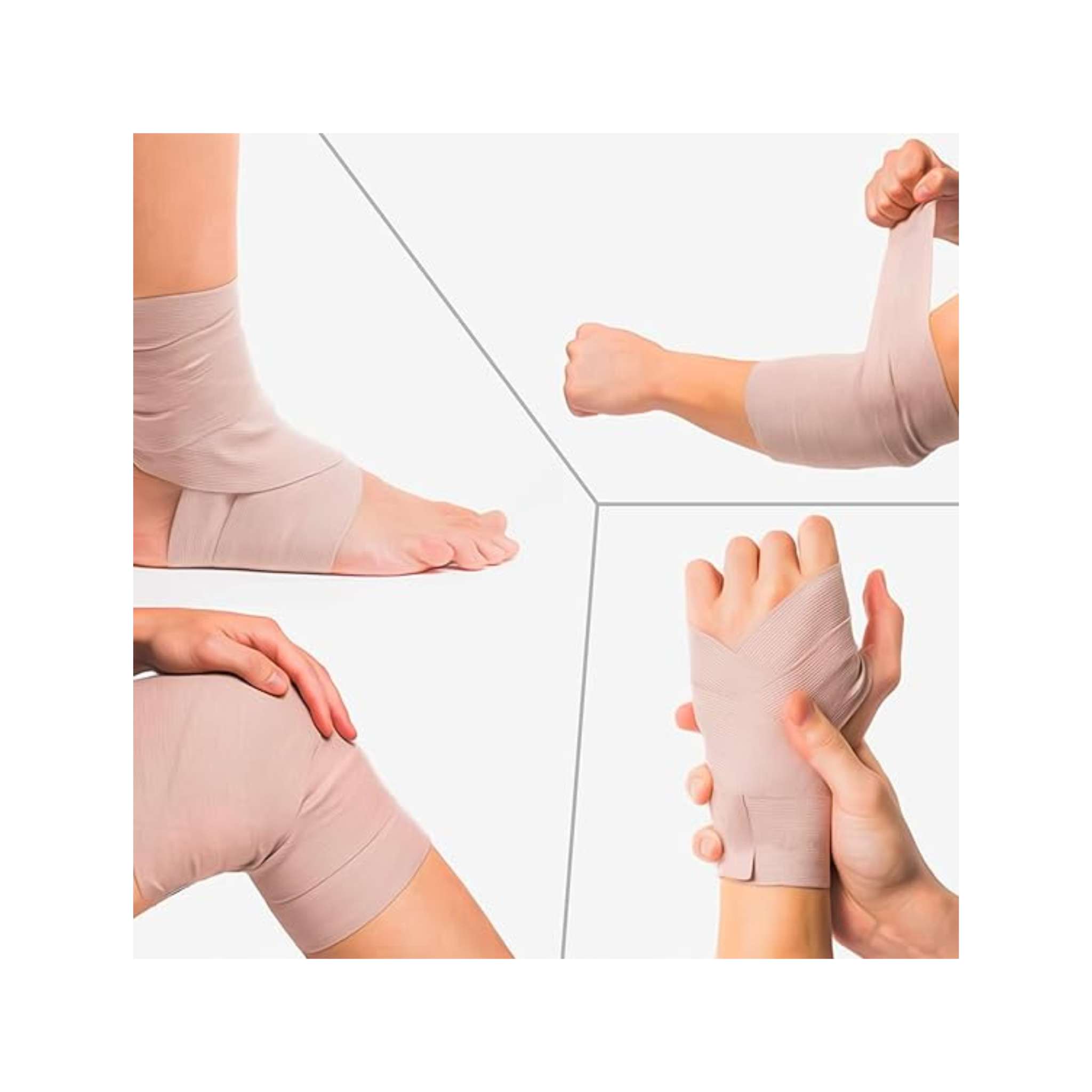 Mueller, Elastic Bandages, Cotton and Elastic Blend, Reusable & Durable, 2" x 5.3 ft