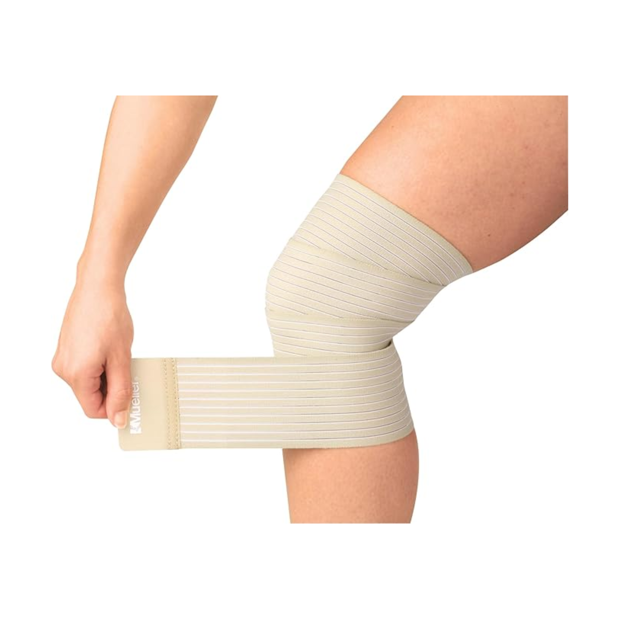 Mueller, Wonder Wrap, Adjustable and Reusable Compression Wrap for Support and Stability, Beige, Large/XL