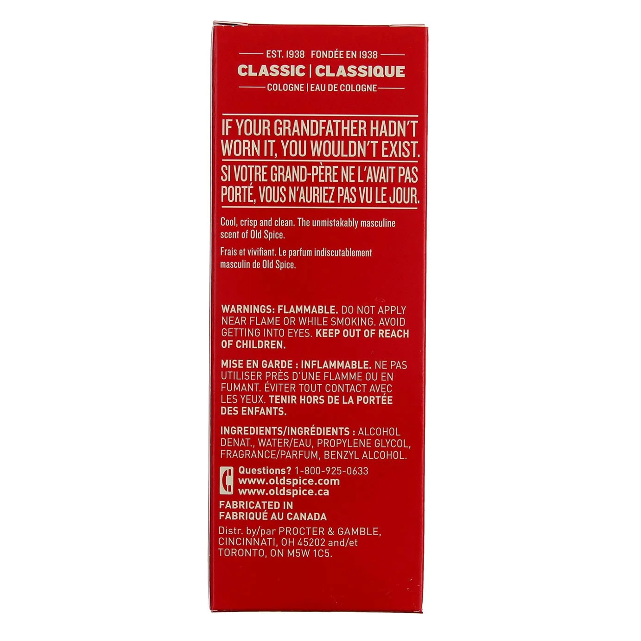 Old Spice, Classic Scent Men's Aftershave, Timeless Masculine Fragrance for Post-Shave Care, 6.37 fl oz
