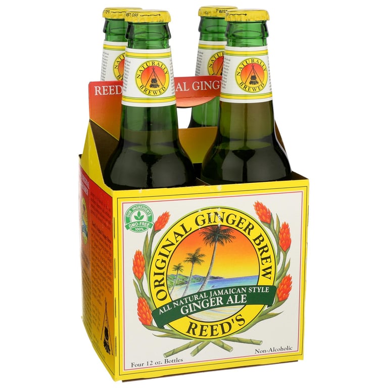 REEDS SODA 4PK GINGER ORGNL