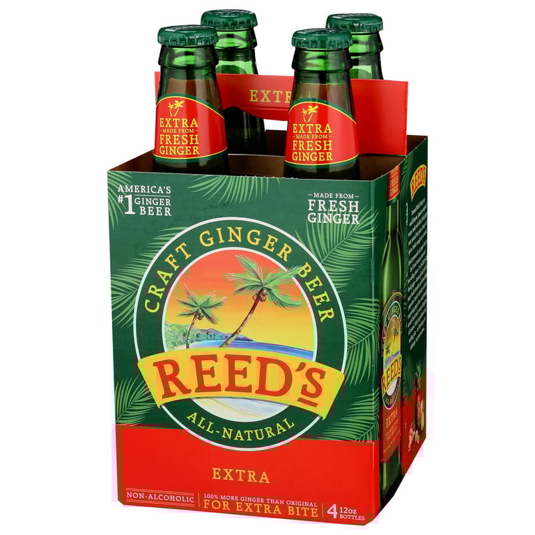 REEDS SODA 4PK GINGER EXTRA