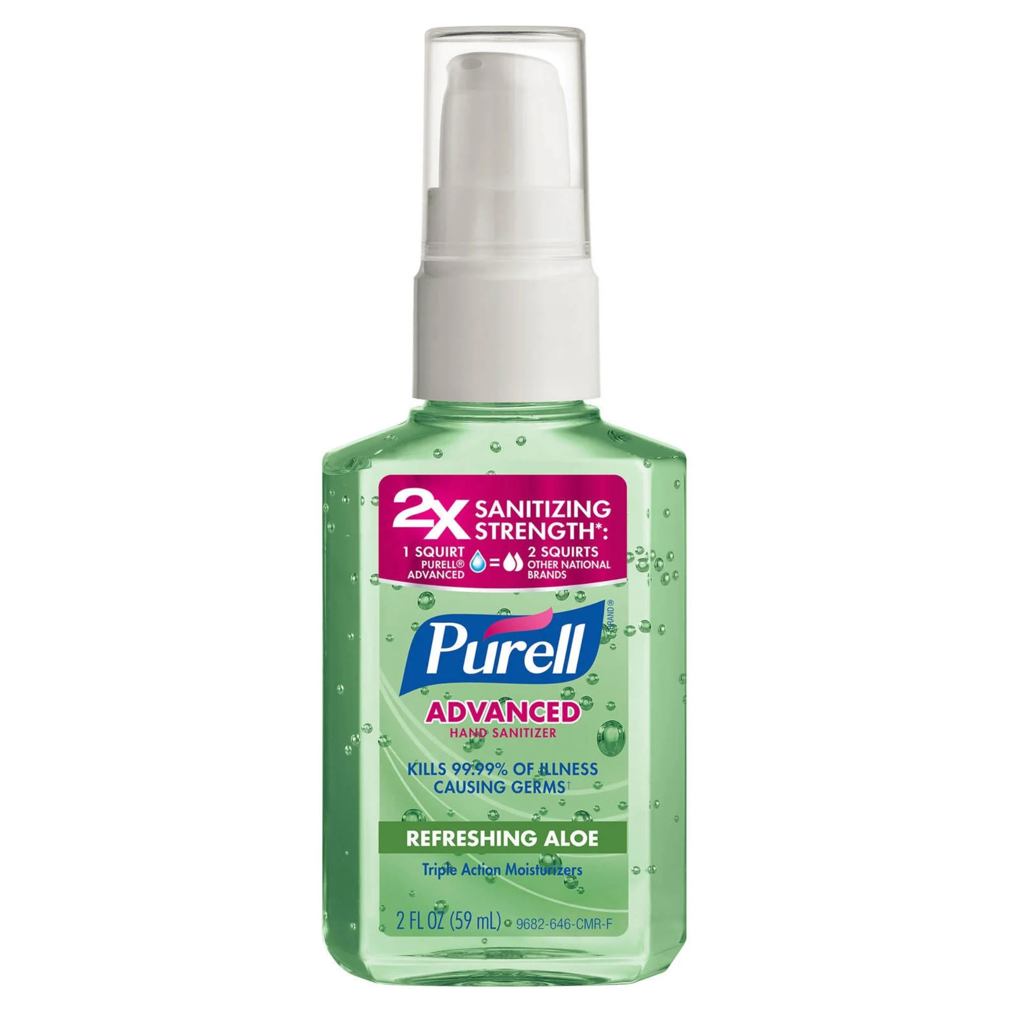 PURELL®, Instant Hand Sanitizer with Aloe, Moisturizing & Germ-Fighting Formula, 2 oz