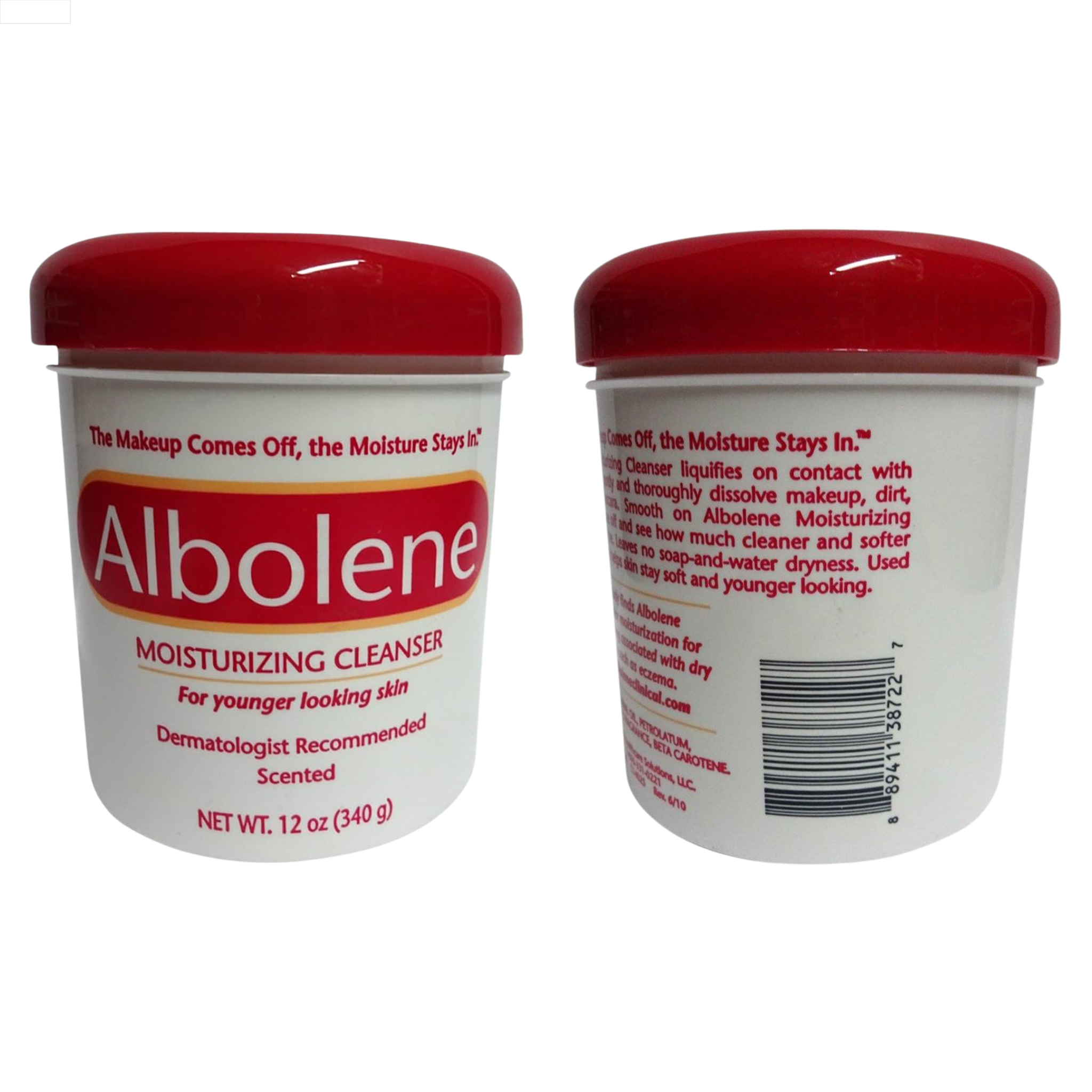 Albolene, Moisturizing Cleanser, Scented, Effective Makeup Remover and Hydrating Formula, 12 oz