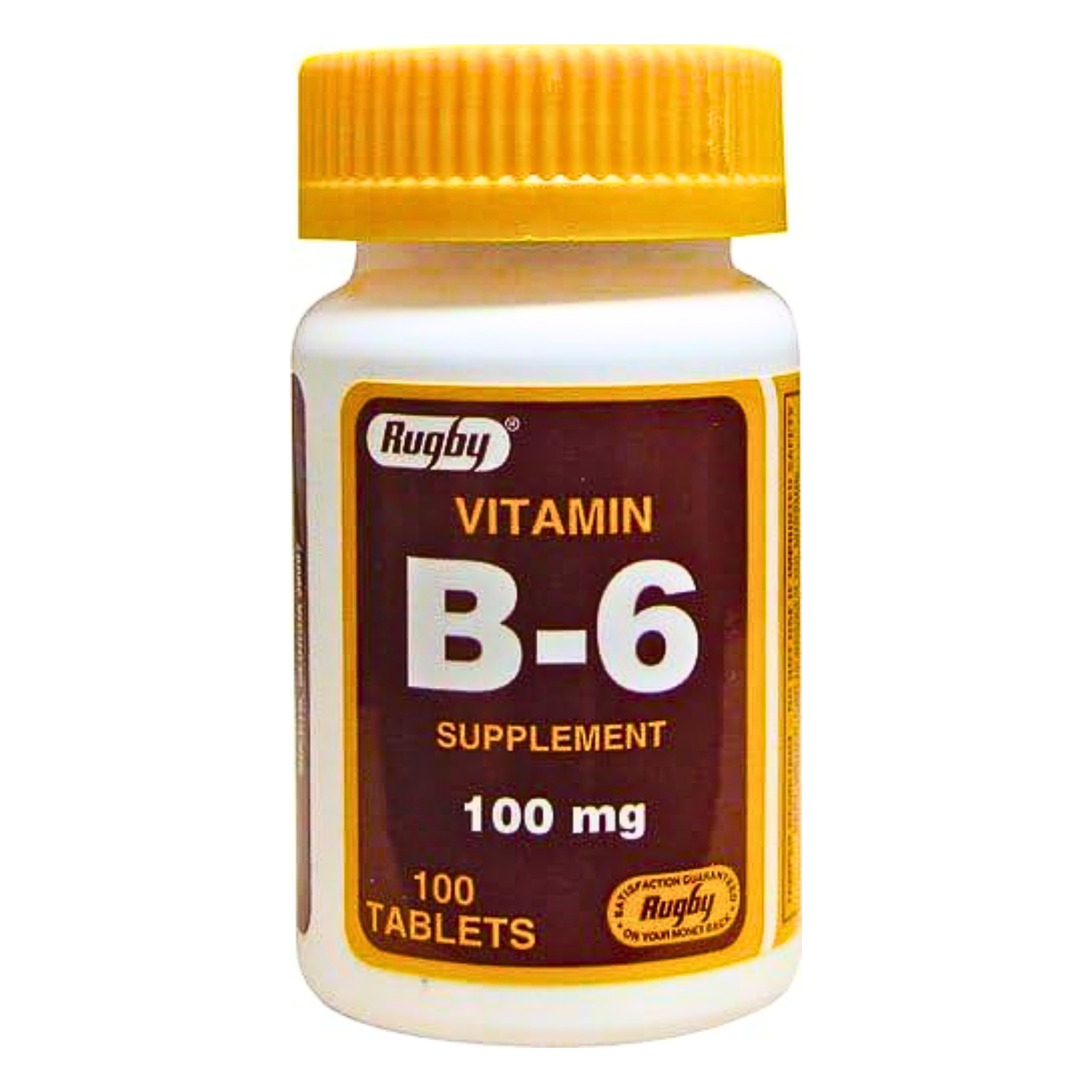 Rugby, Vitamin B-6 50 mg, Supports Energy & Nervous System Health, 100 Tablets