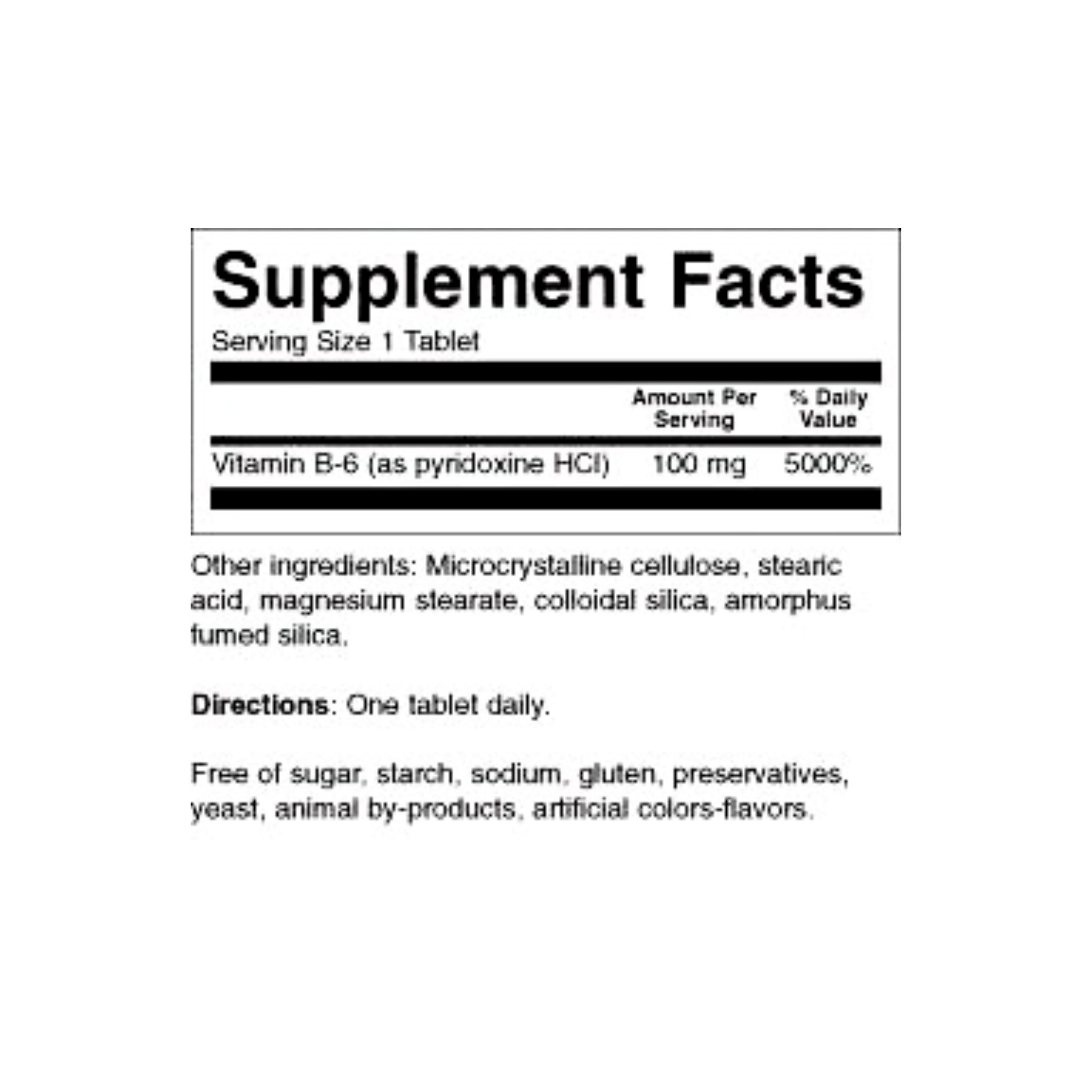 Rugby, Vitamin B-6 50 mg, Supports Energy & Nervous System Health, 100 Tablets