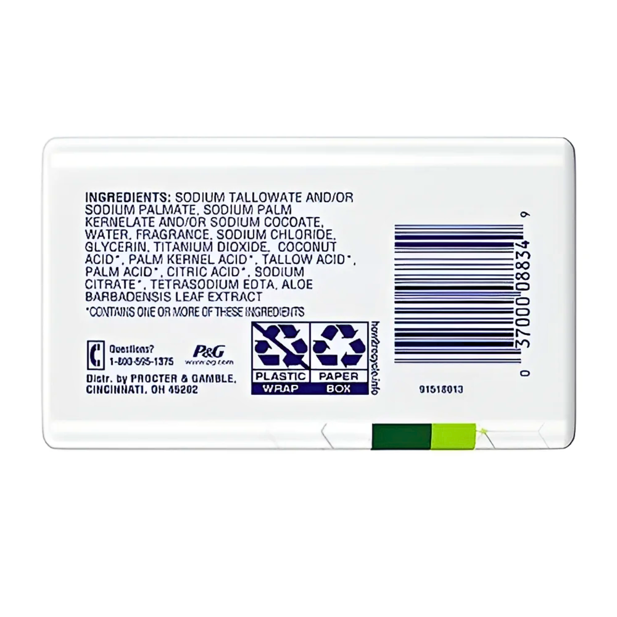 Safeguard, Antibacterial Bar Soap, White with Aloe Vera, Kills 99.9% of Germs, 4 Bars, 4 oz - Pharmaful